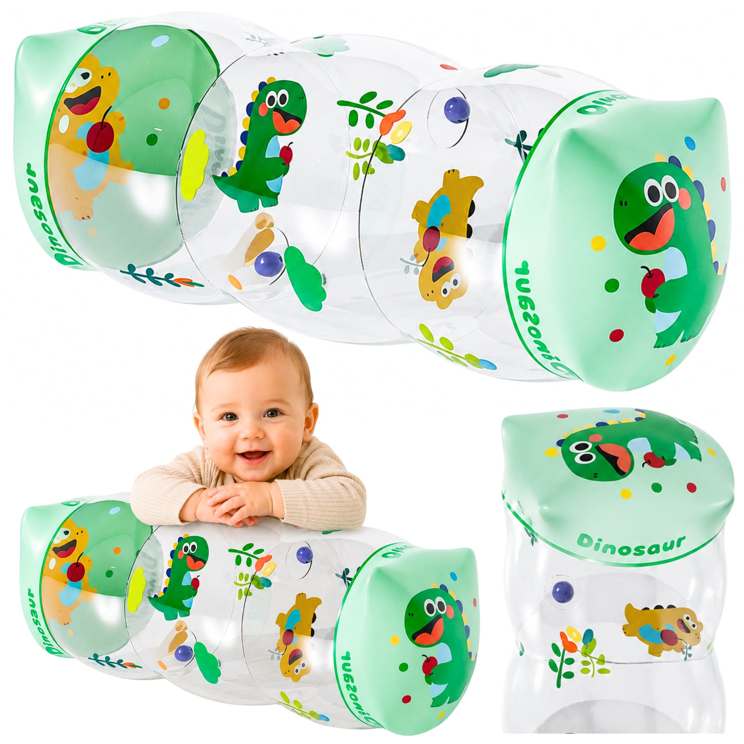 Inflatable Roller For Crawling For Toddlers Dinosaur 51 X 22cm