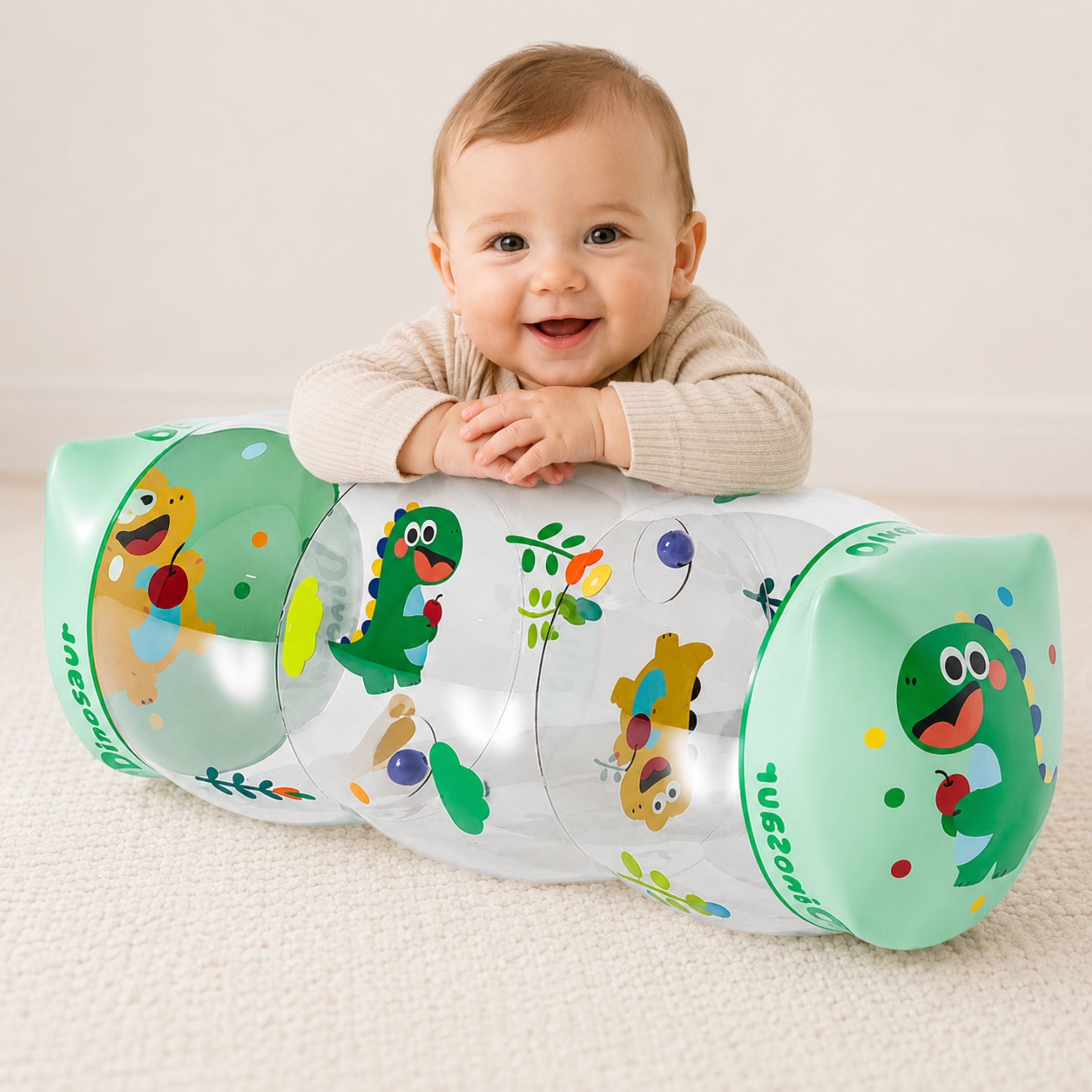 Inflatable Roller For Crawling For Toddlers Dinosaur 51 X 22cm