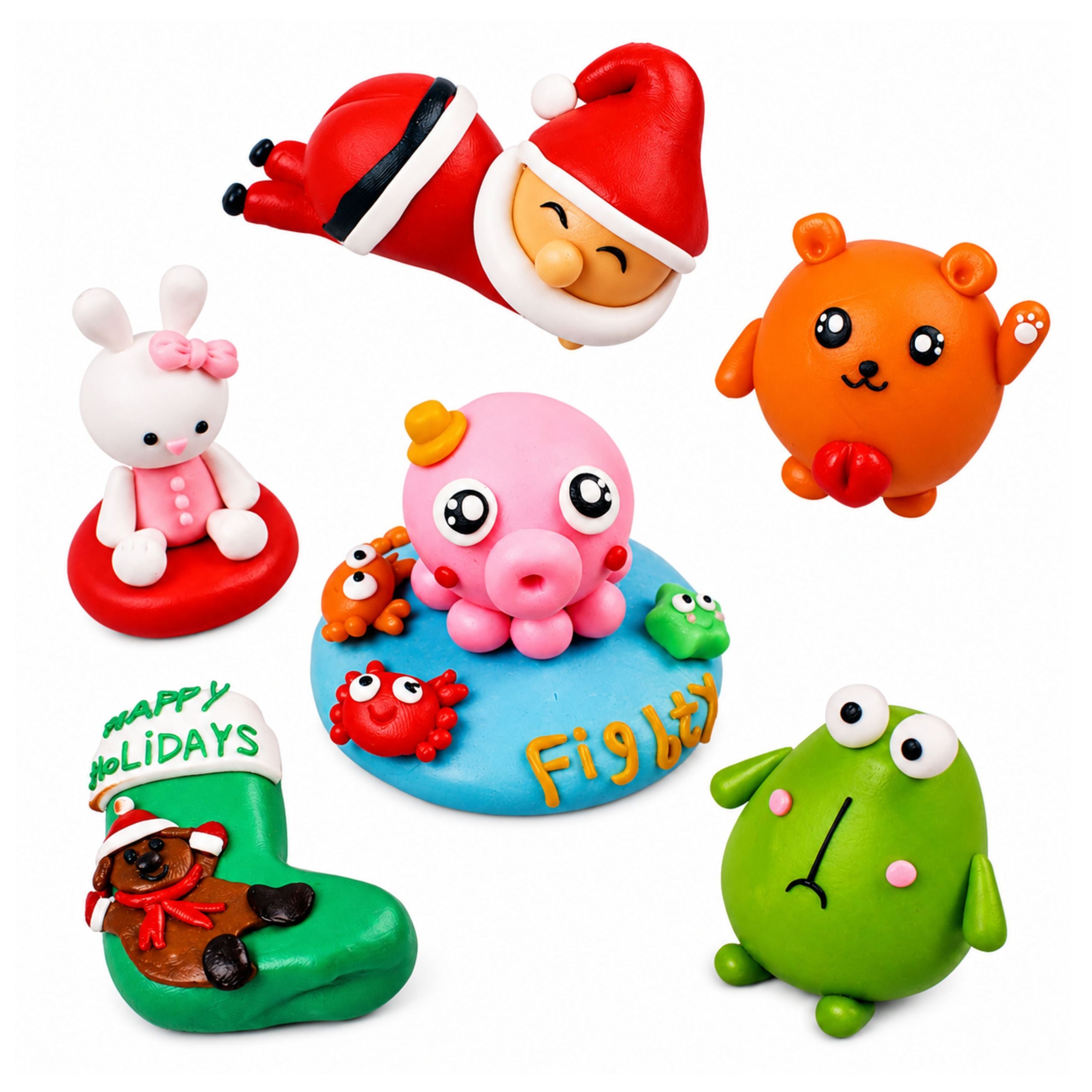 Plasticine Dough Accessories For Creating Jewelry Decorations 24 Pcs.