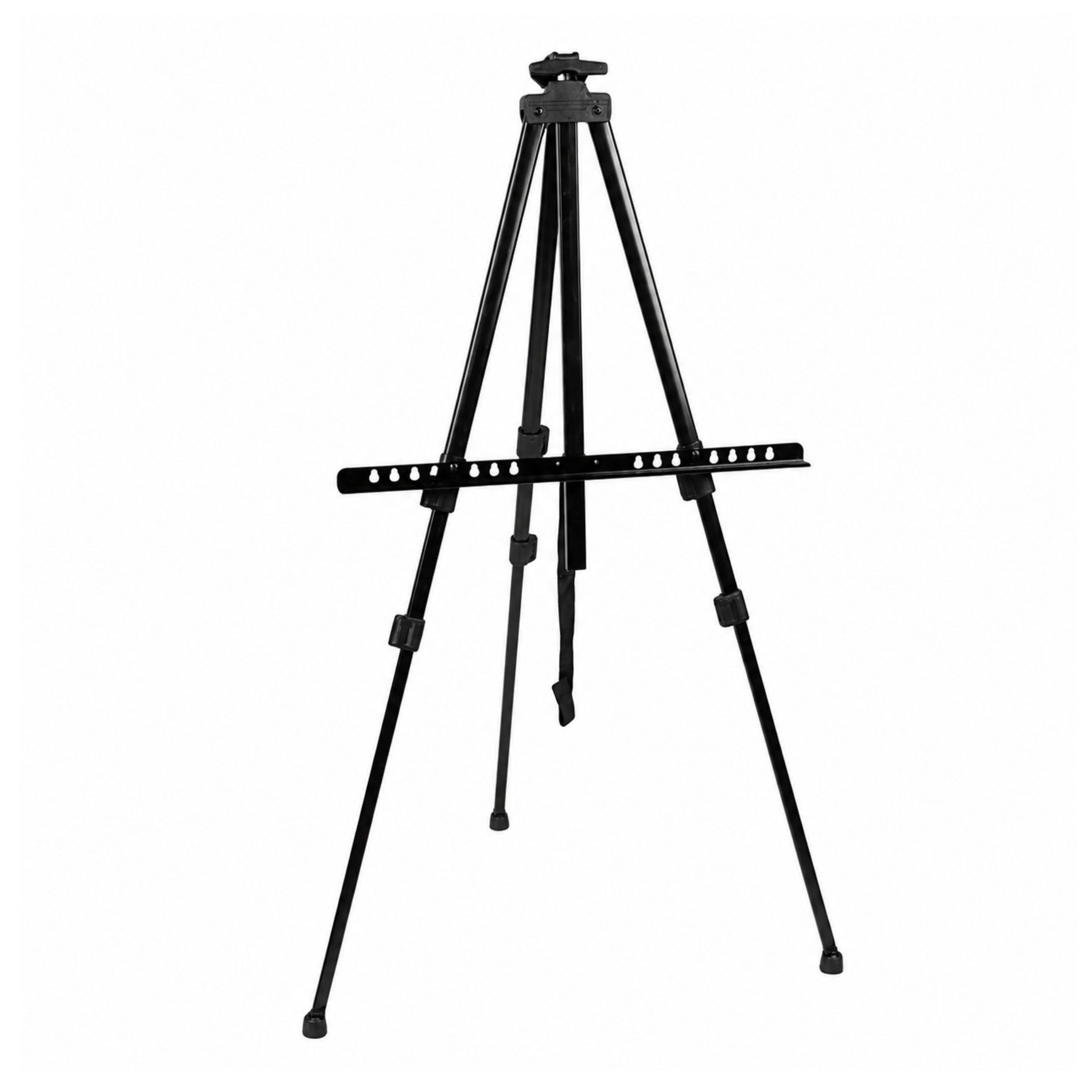 Metal Outdoor Treppiede da pittura da cavalletto regolabile con custodia nera 158 cm