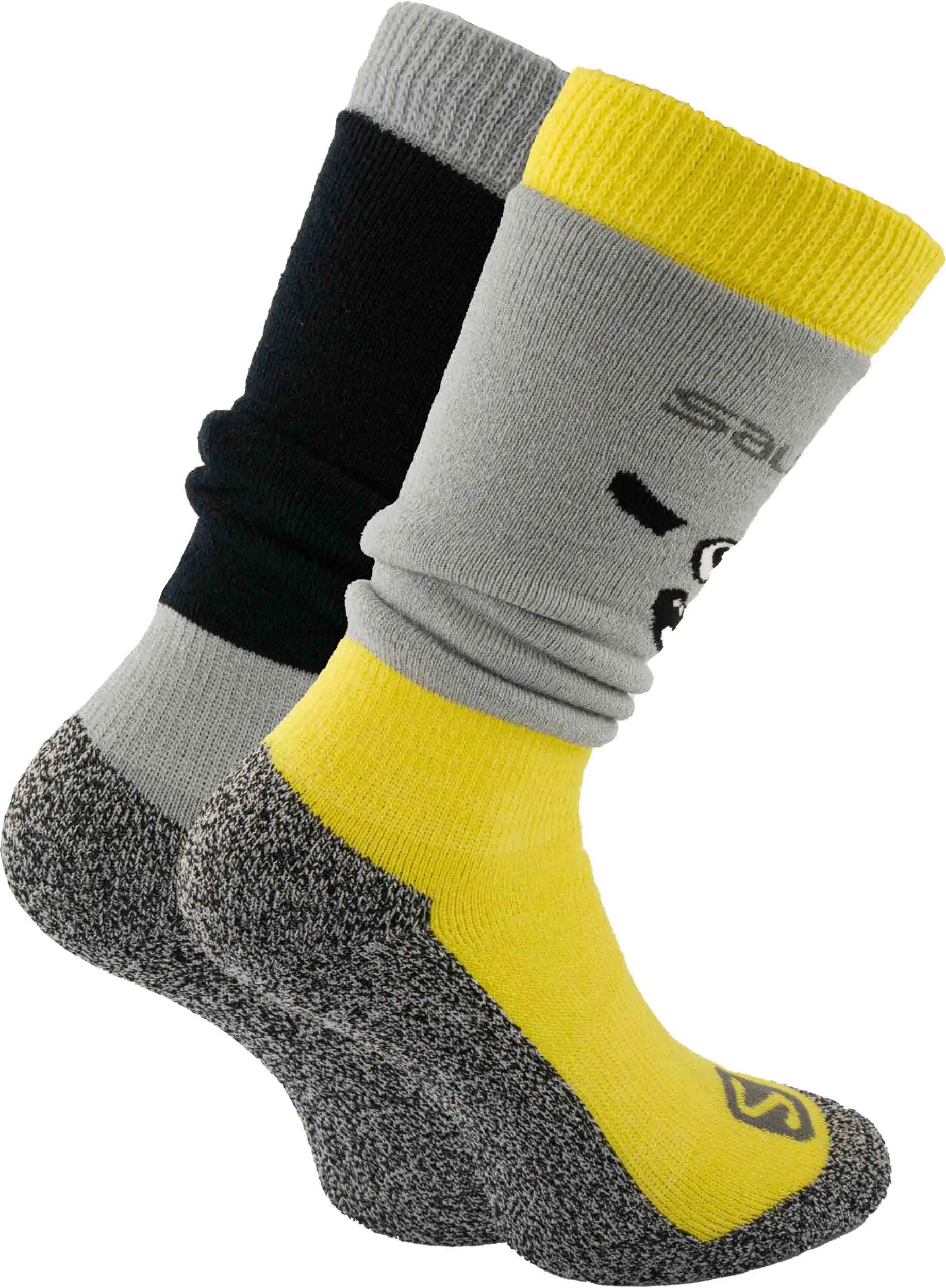 Salomon jr diablo m 2-pak, szaro-żółty 31-34