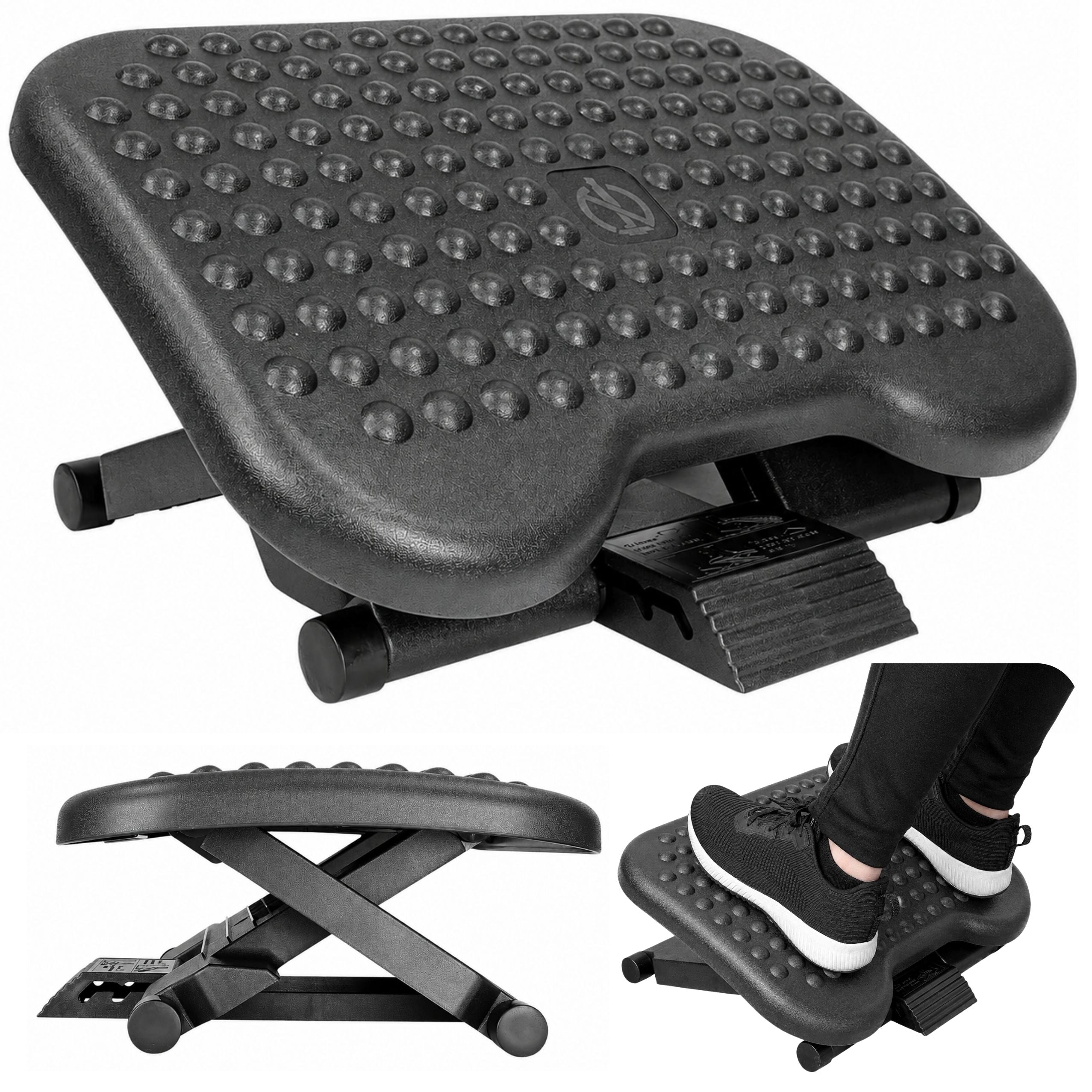 Adjustable Office Footrest For Desk Ergonomic With 3 Levels Of Protrusions