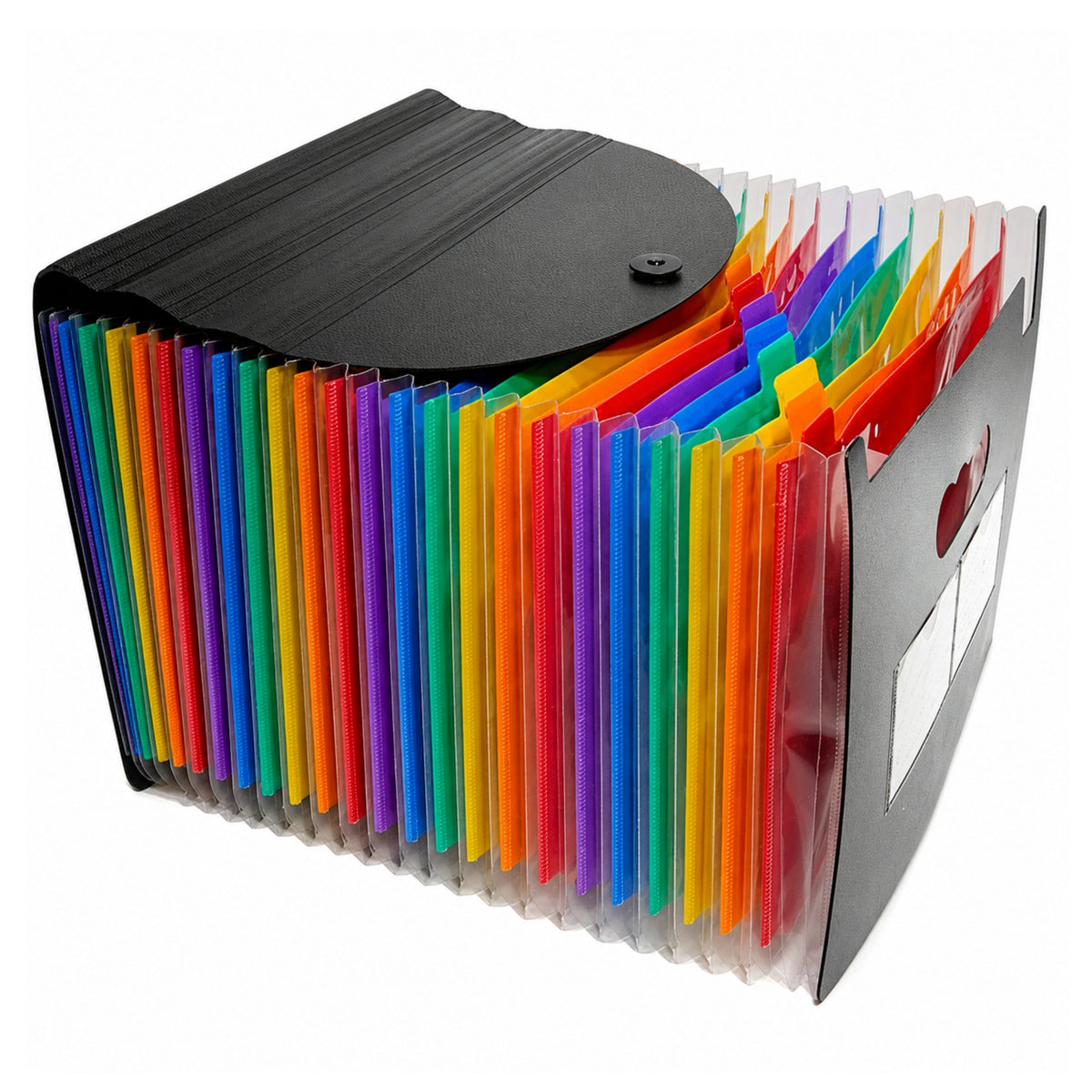 Folder Organizer For Documents 25 Compartments A4 Black