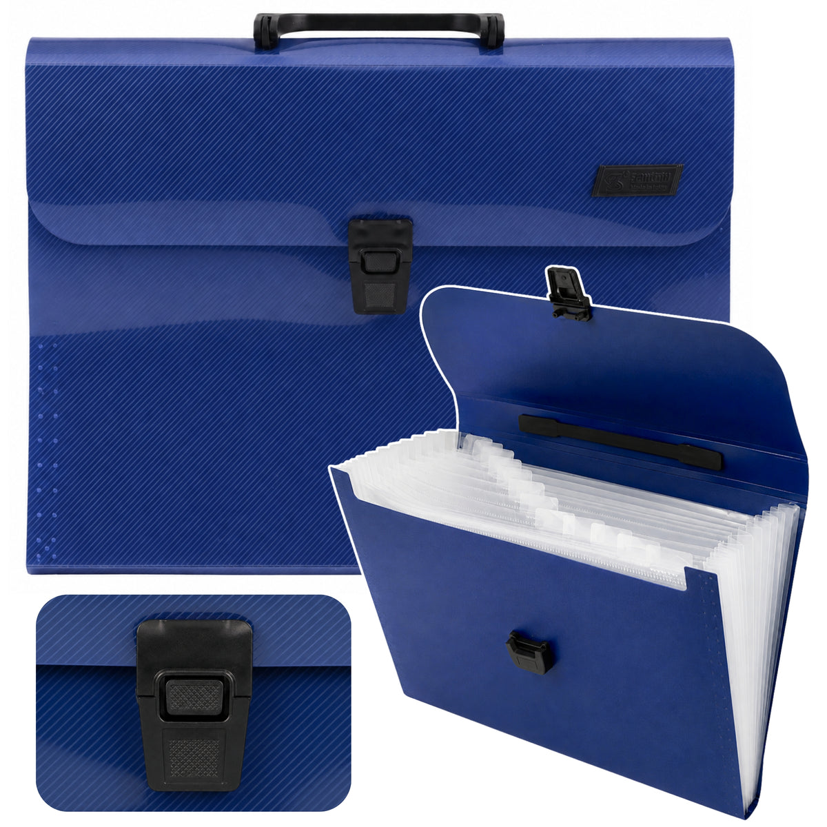 Ordner-Ordner, Dokumenten-Organizer, Halter, 13 Fächer, Blau, A4