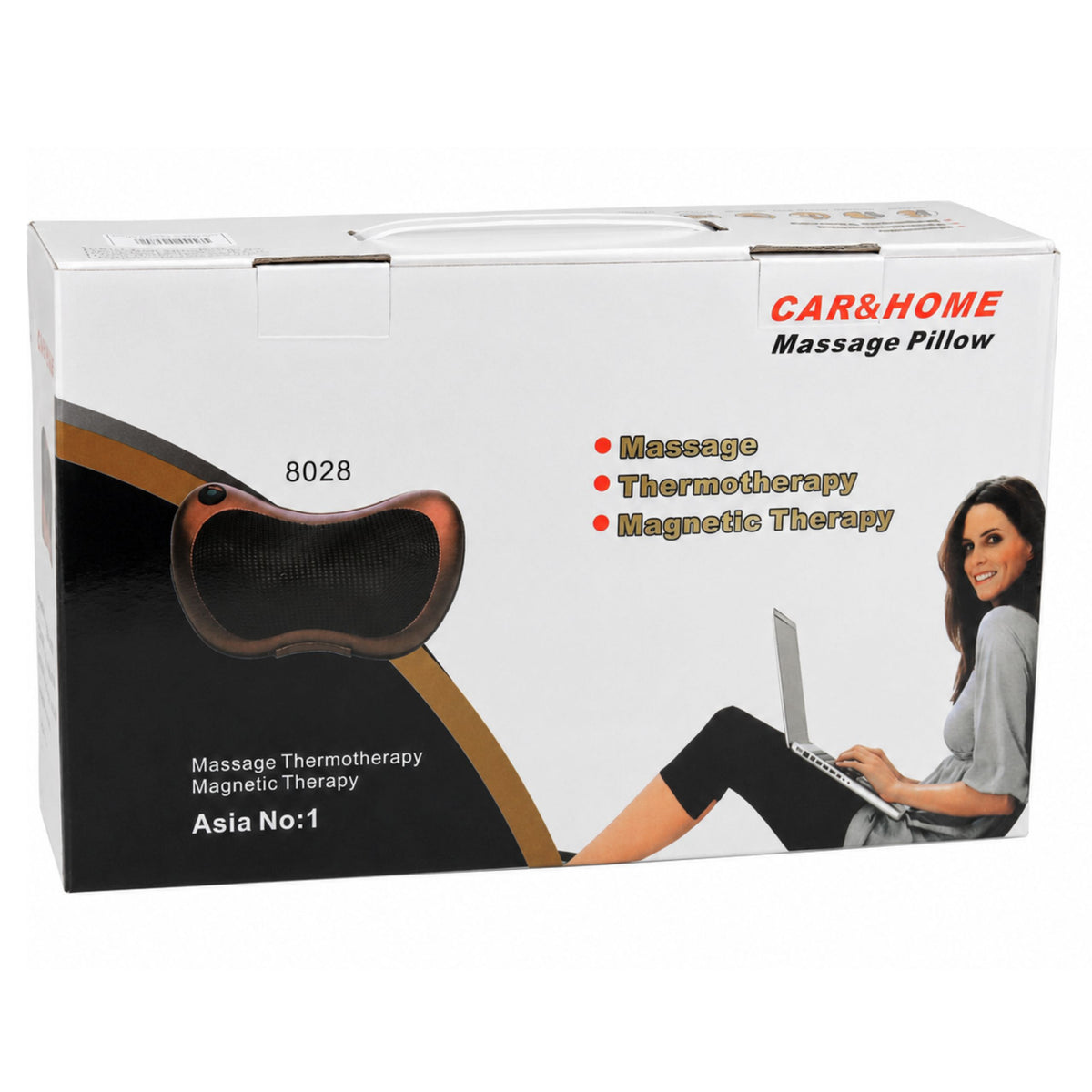 Shiatsu Massager Back Neck Massage Cushion With Heater Black