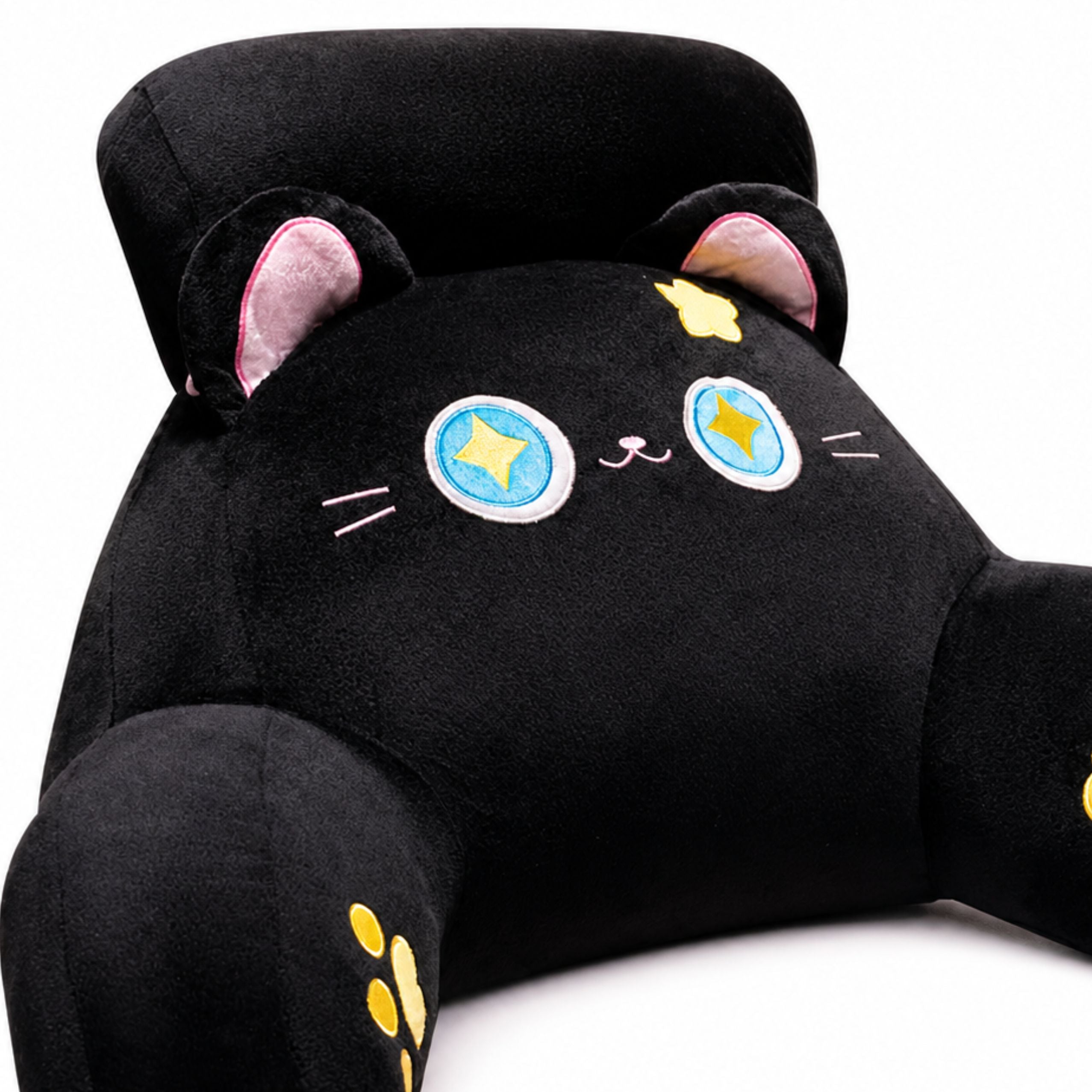 Backrest Armchair Back Support For Armchair Bed Cat Black 60 X 40 Cm