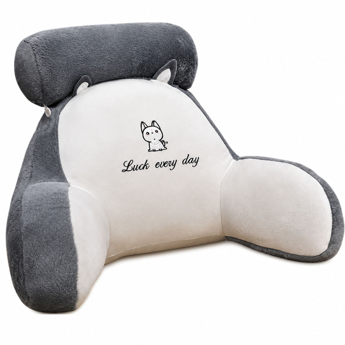 Backrest Armchair Back Support For Armchair Bed White Gray 60 X 40 Cm