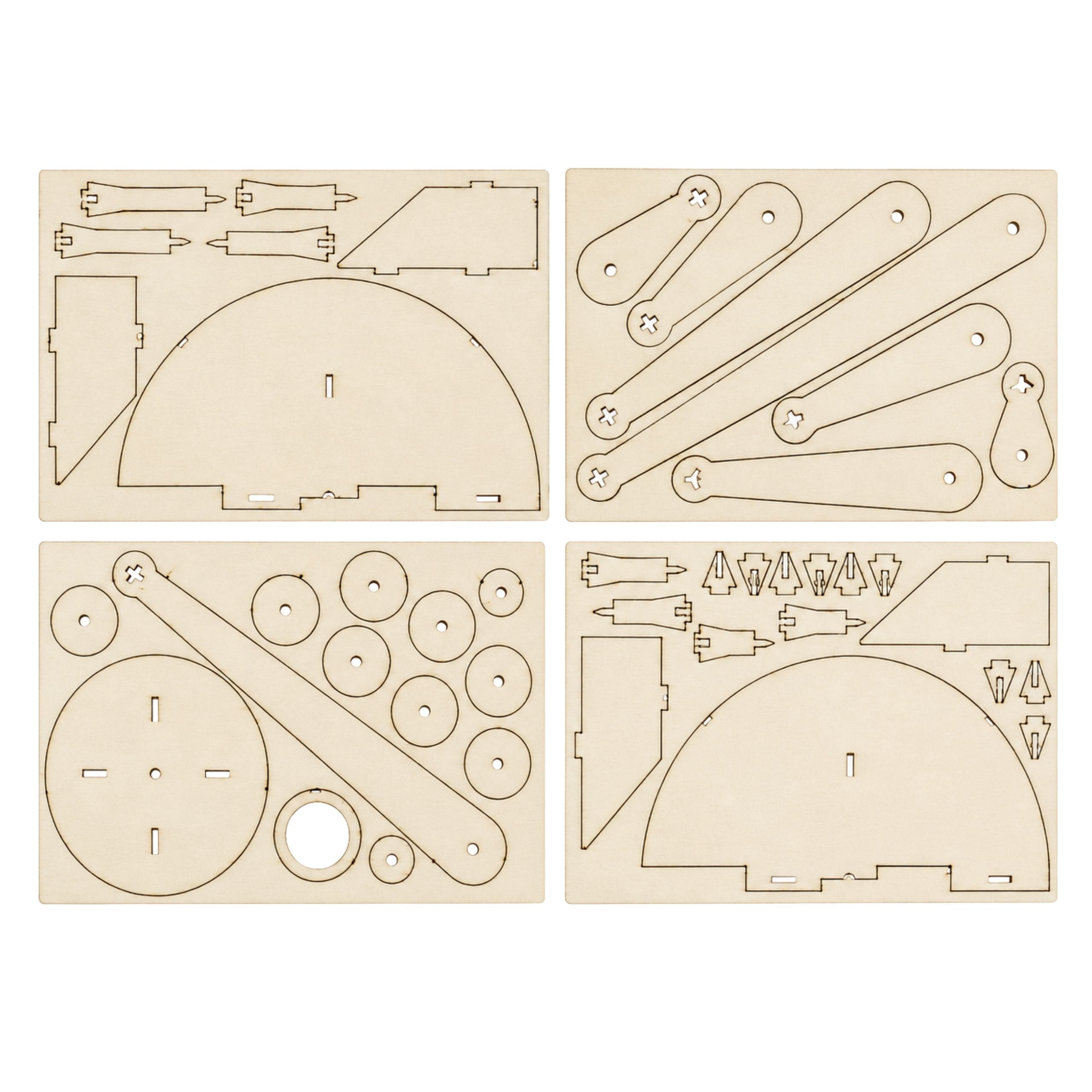Wooden Solar System Model Planets Diy Educational Kit