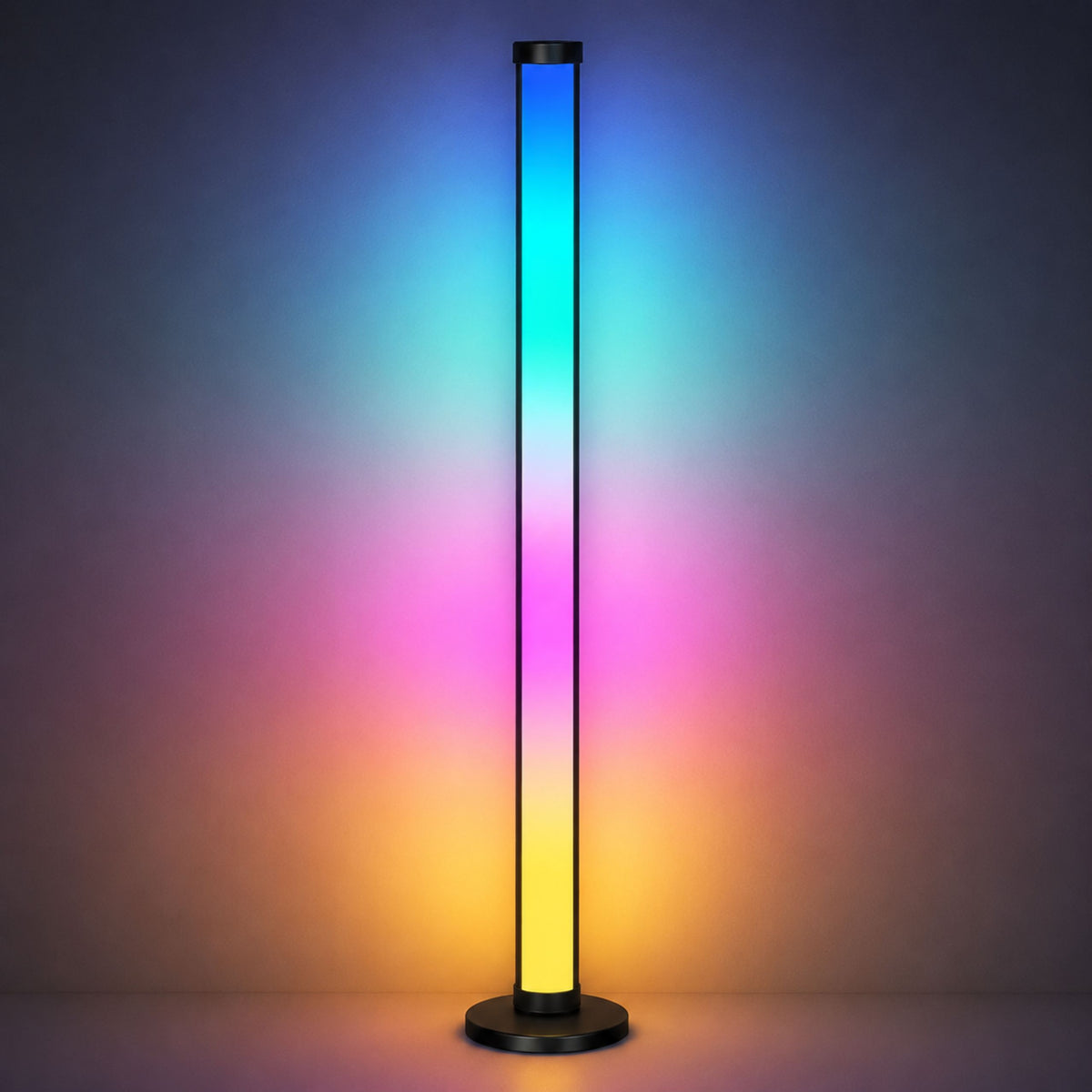 Smart Floor Lamps Colorful Rgb Led Lights Remote Control App 125cm 2 Pcs.