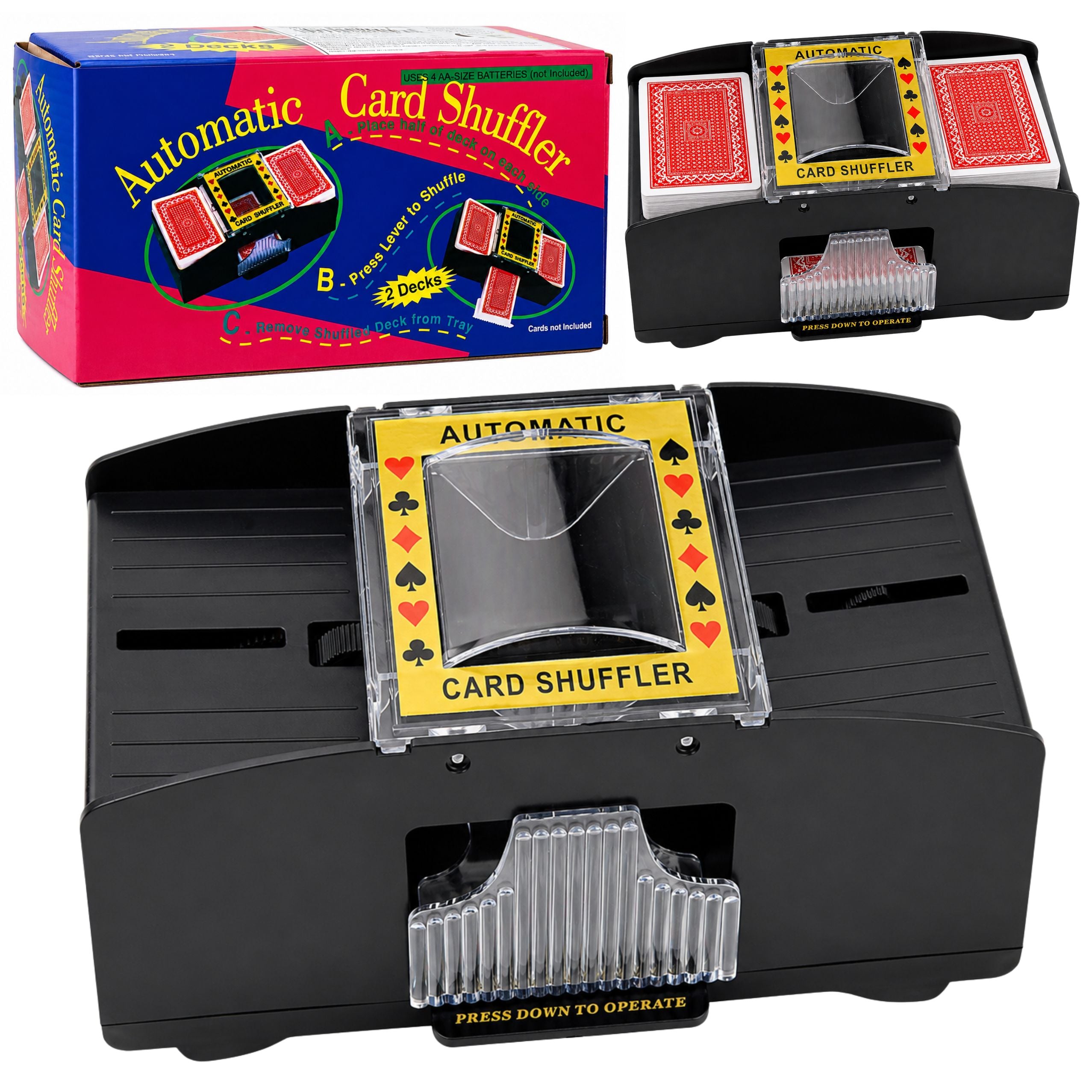Automatic Electronic Playing Card Shuffler Machine 2 Decks