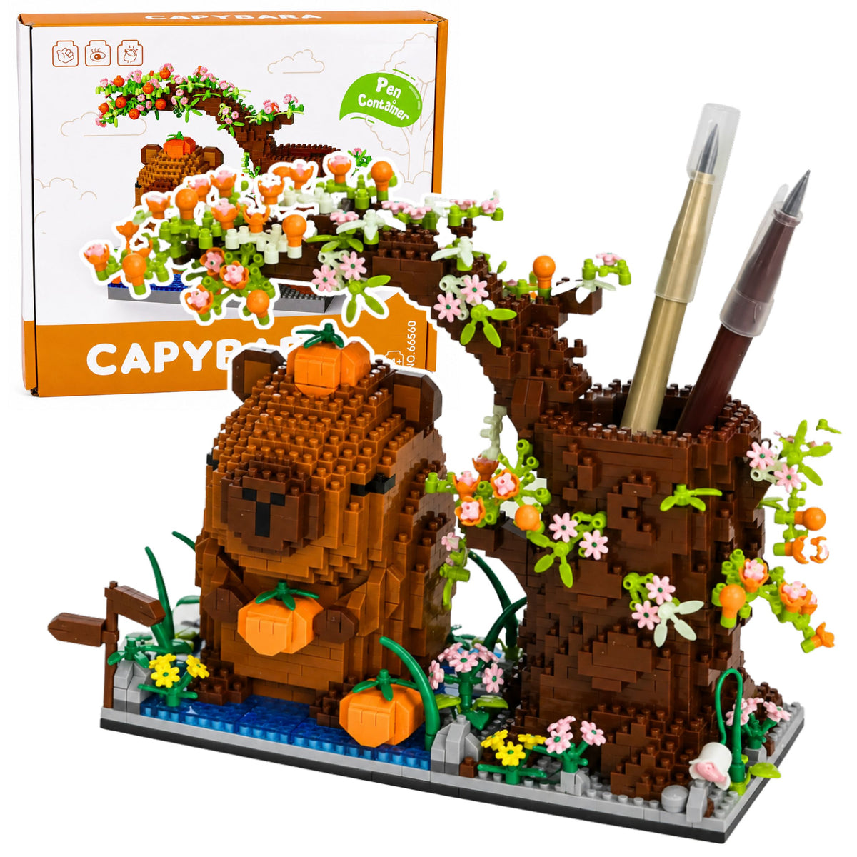 Capybara Building Blocks Tree Pen Organizer 1800 db.