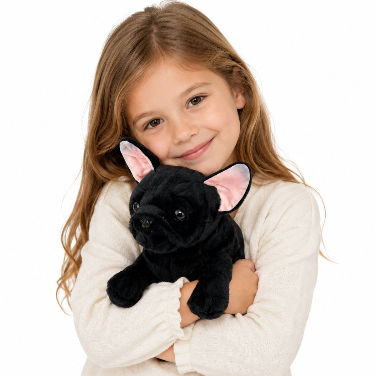 Plüschtier Französische Bulldogge Schwarz 22 cm