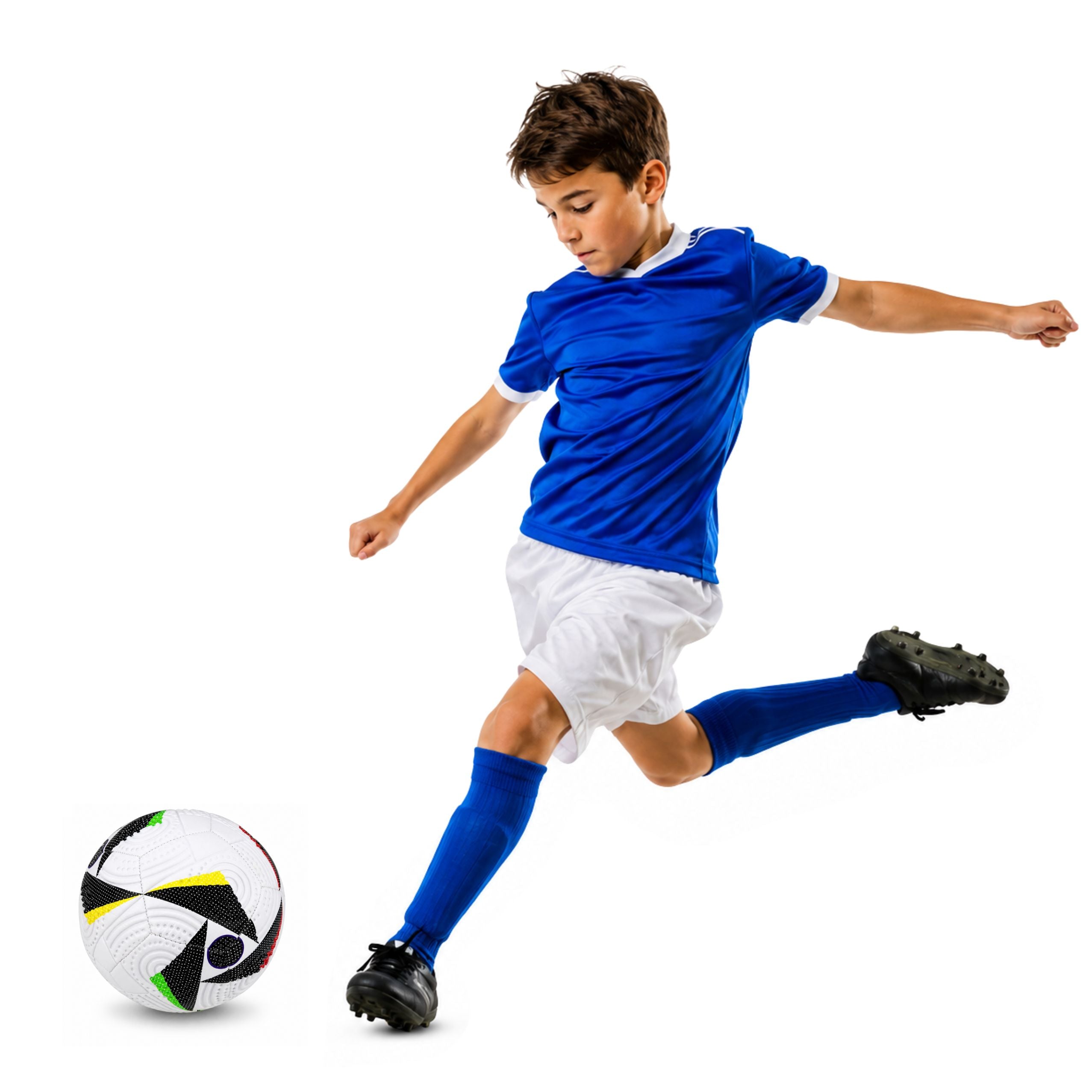 Training Football For The Grass Pitch White Patterns 22 Cm Size 5