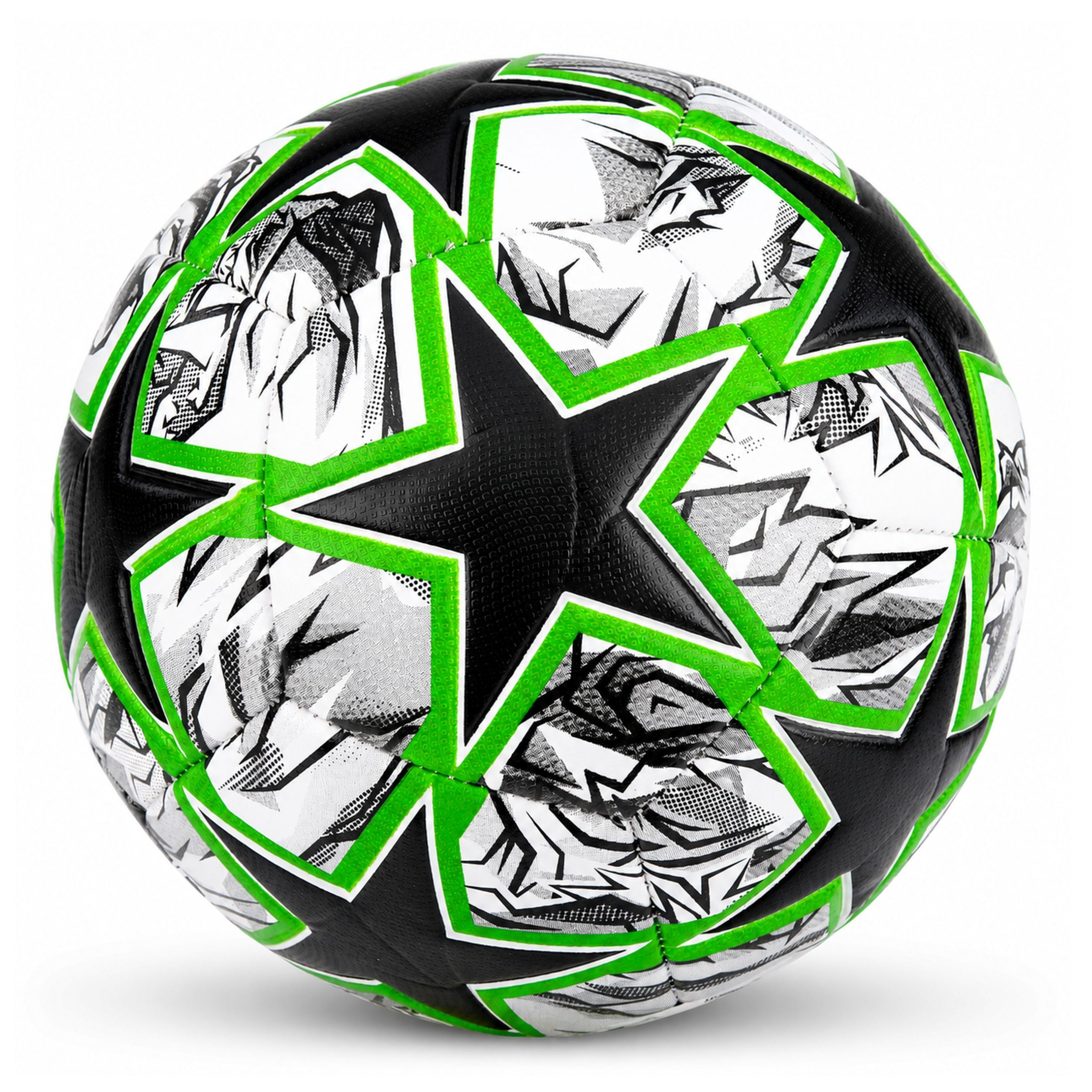 Training Football For Grass Field Green Stars 22cm Size 5