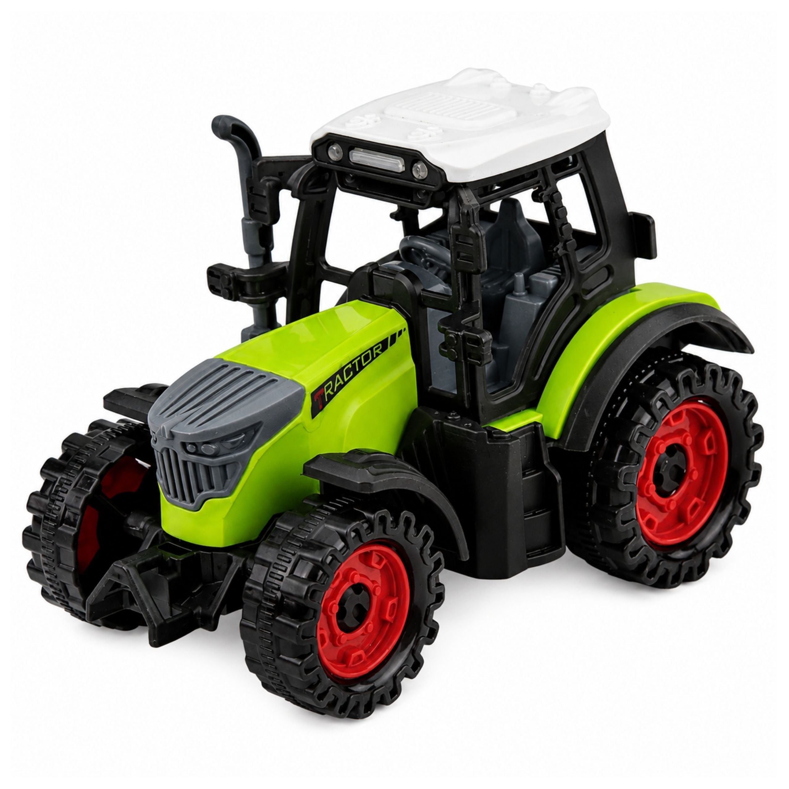 Green 15 Cm Farm Tractor With Friction Drive