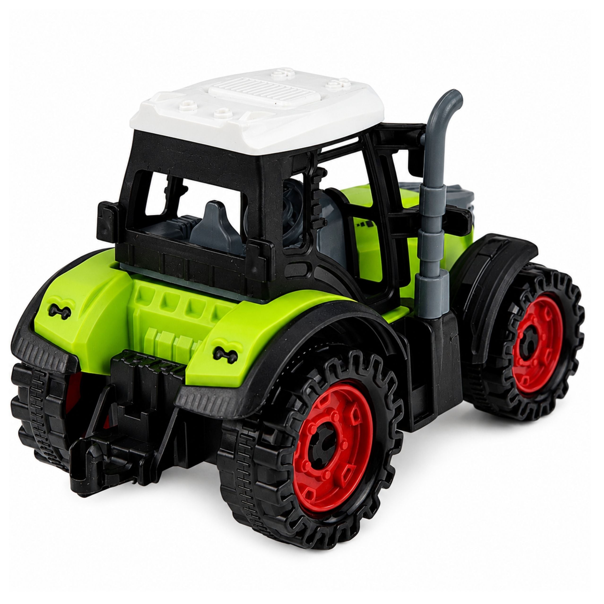 Green 15 Cm Farm Tractor With Friction Drive