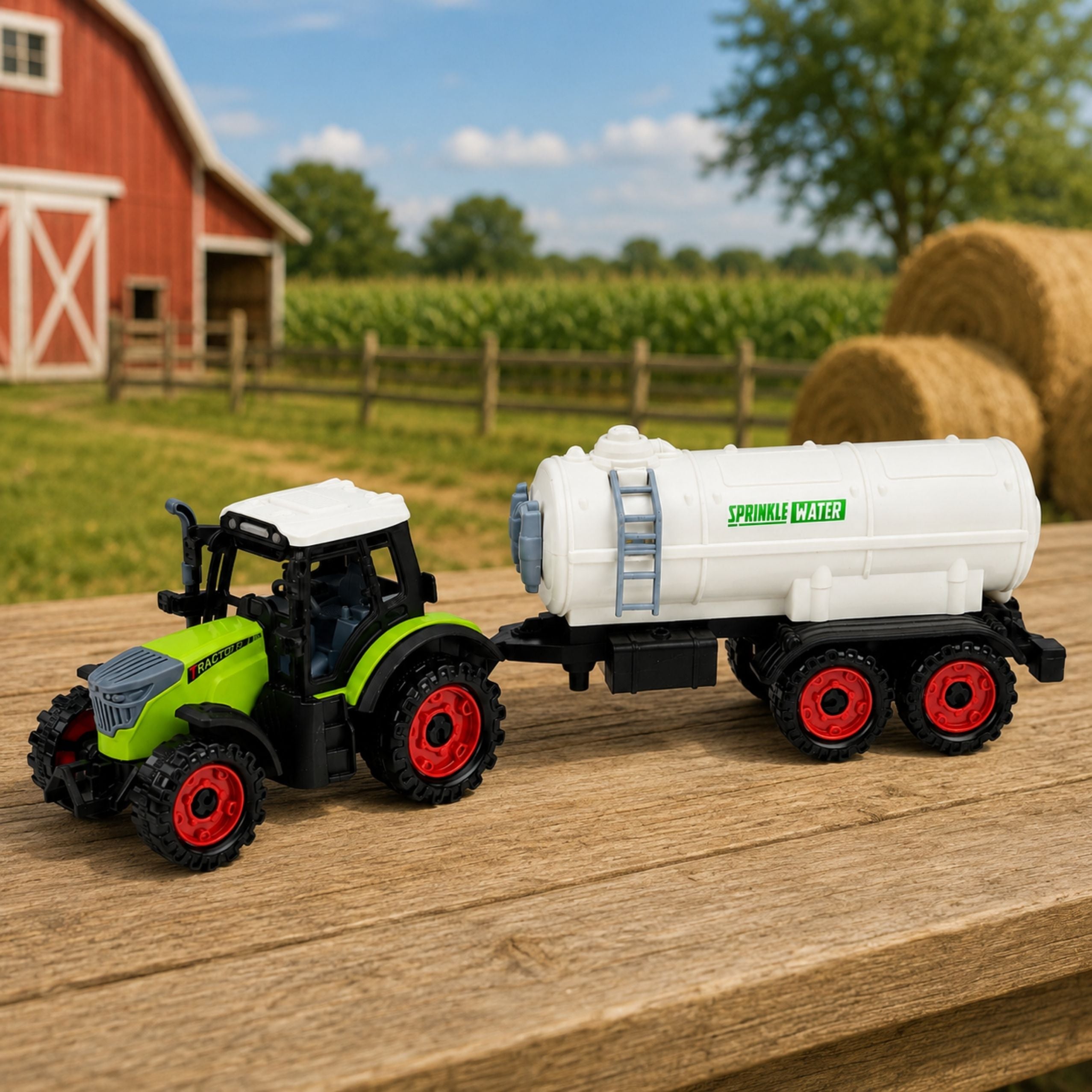Farm Tractor With Tanker Friction Drive Agricultural Machine 34cm