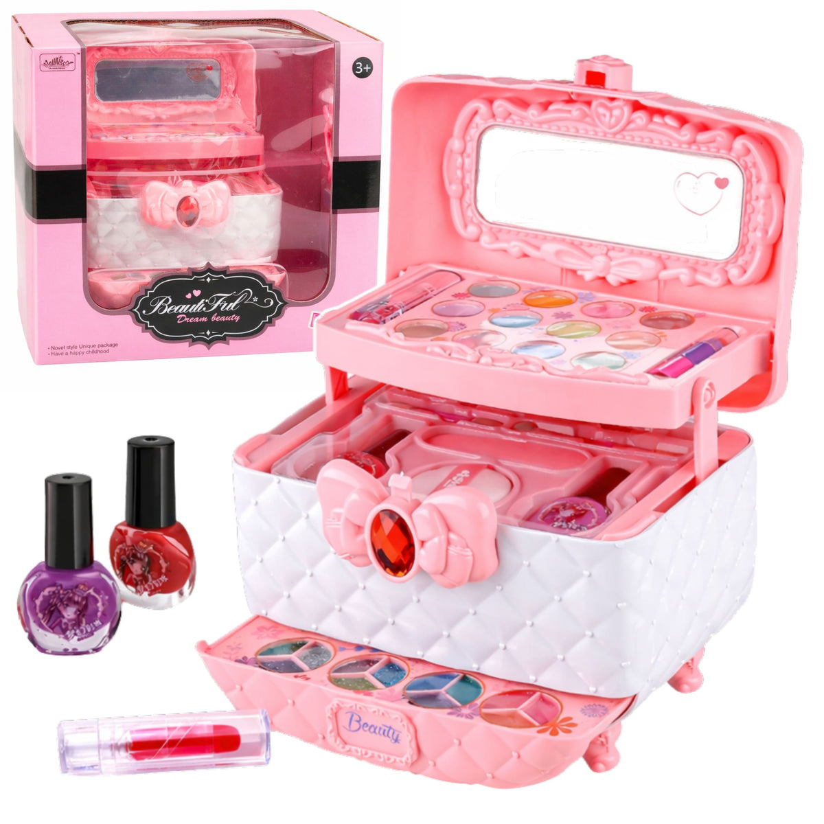 Set di bellezza per trucco e unghie Custodia per cosmetici per bambini