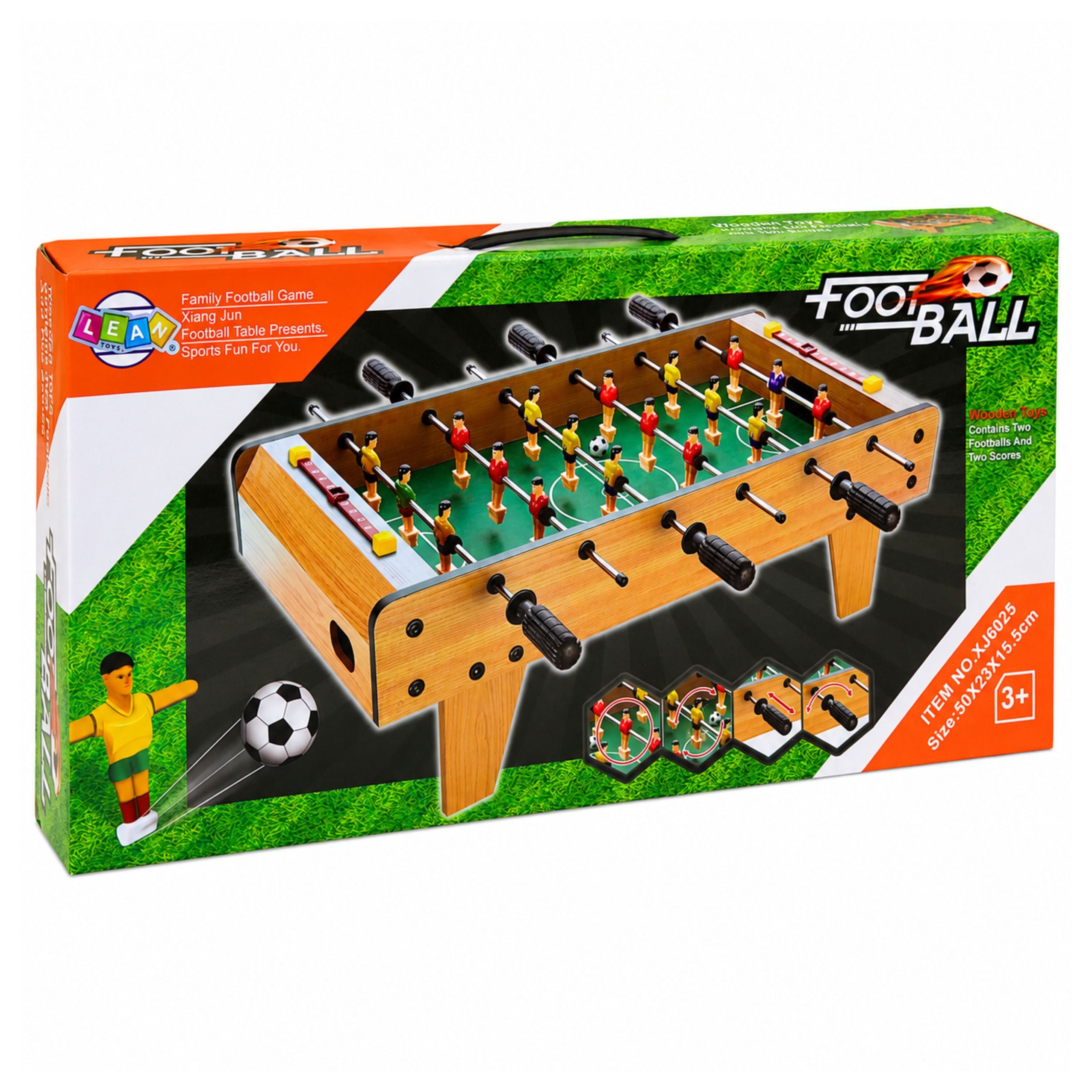 Table Football Arcade Game Mini Wooden Game Table 50x25 Cm