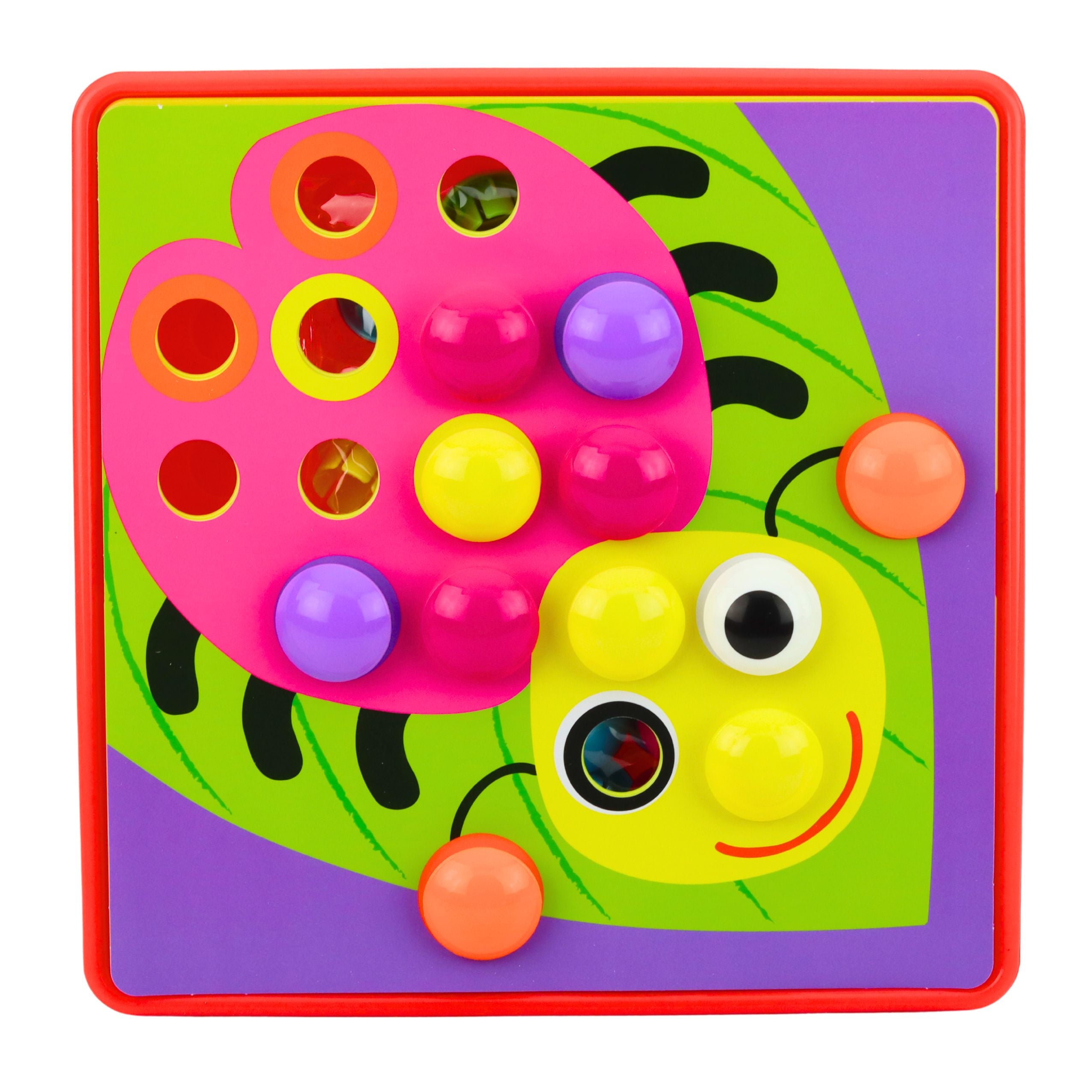 Button Mosaic Puzzle Creative Geometric Puzzle Mushrooms 46 Pcs.