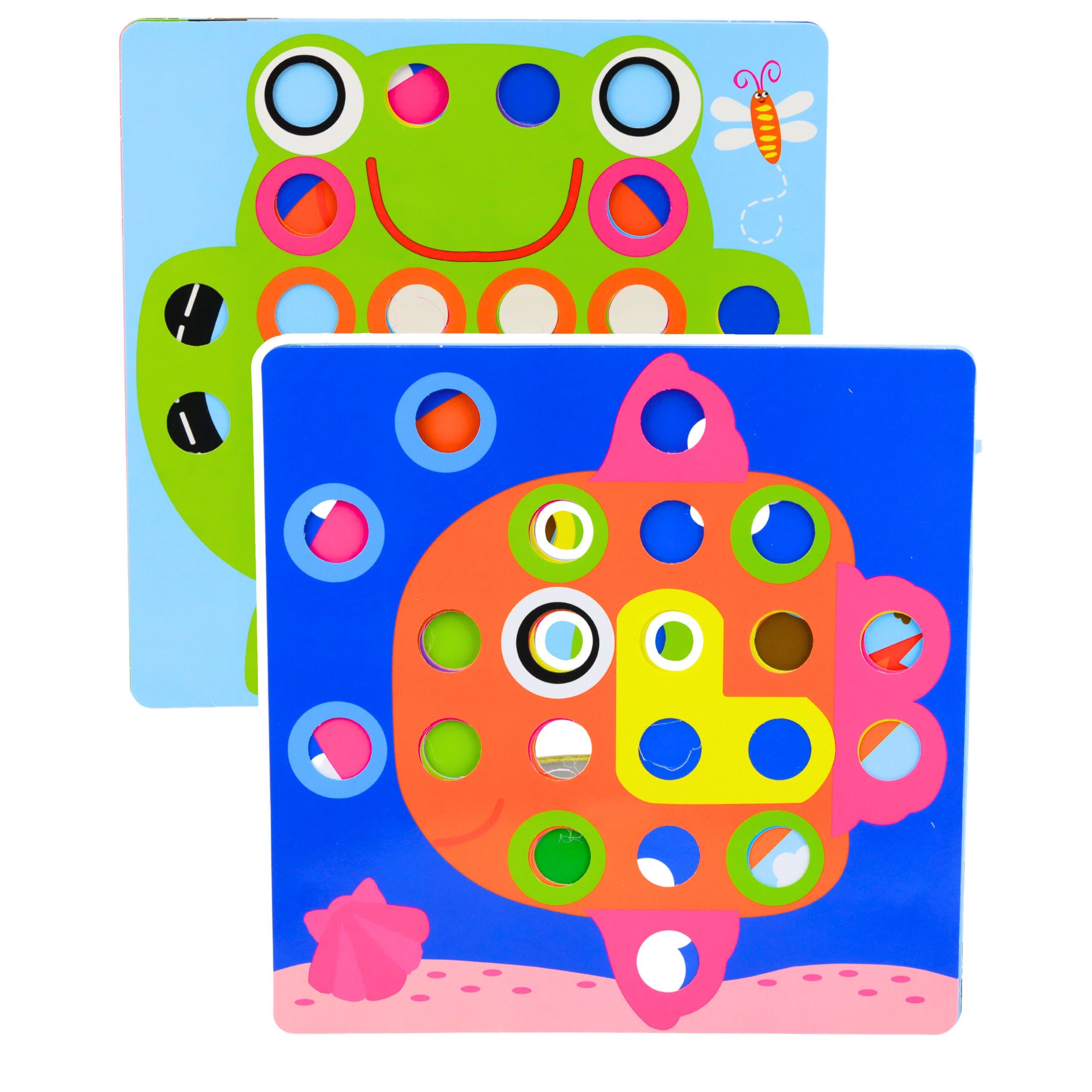 Button Mosaic Puzzle Creative Geometric Puzzle Mushrooms 46 Pcs.