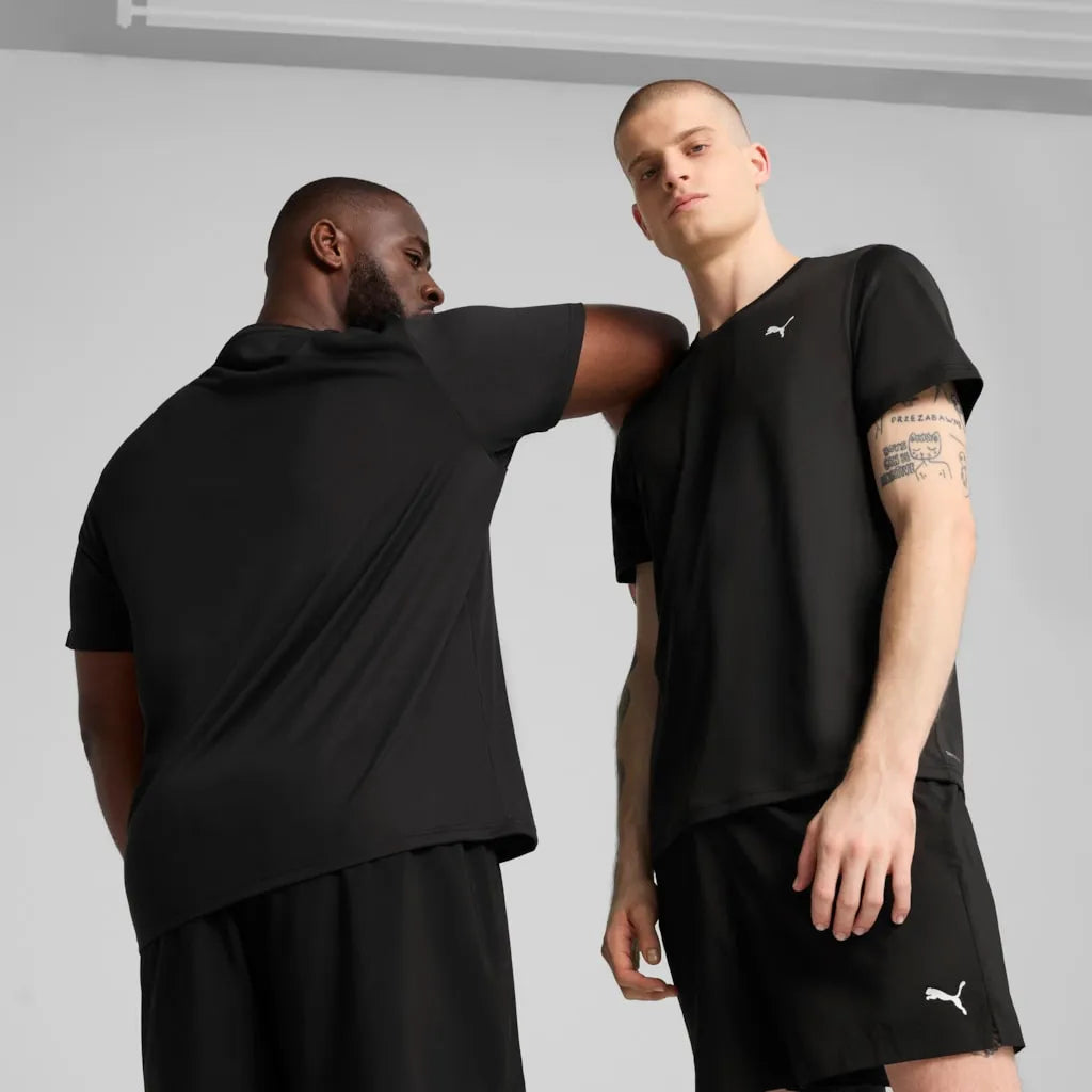Heren Puma Ess Solid Cat Tee zwart
