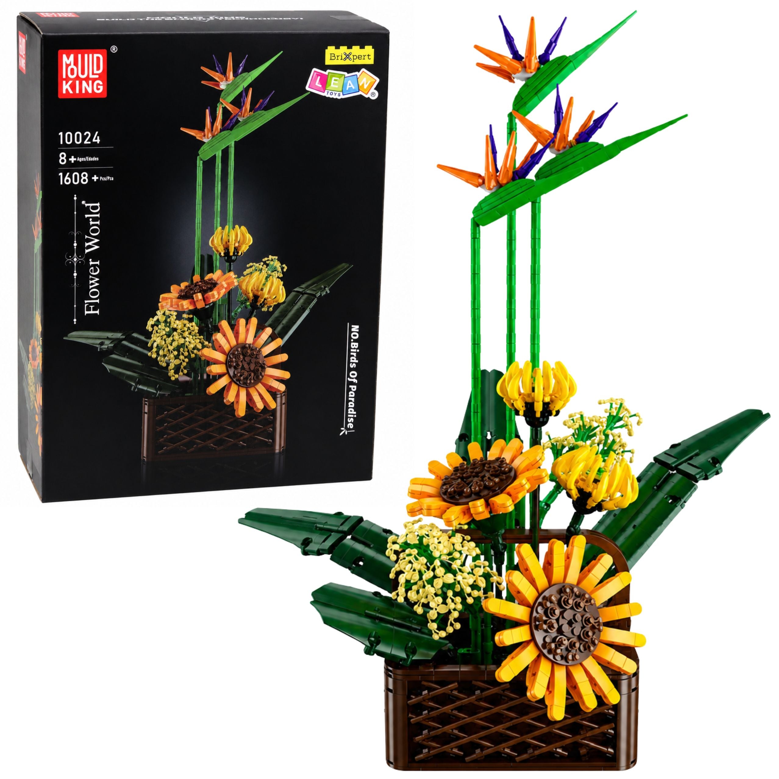 Construction Blocks Composition Sterlicja Sunflowers In A Pot 1608 Pcs.