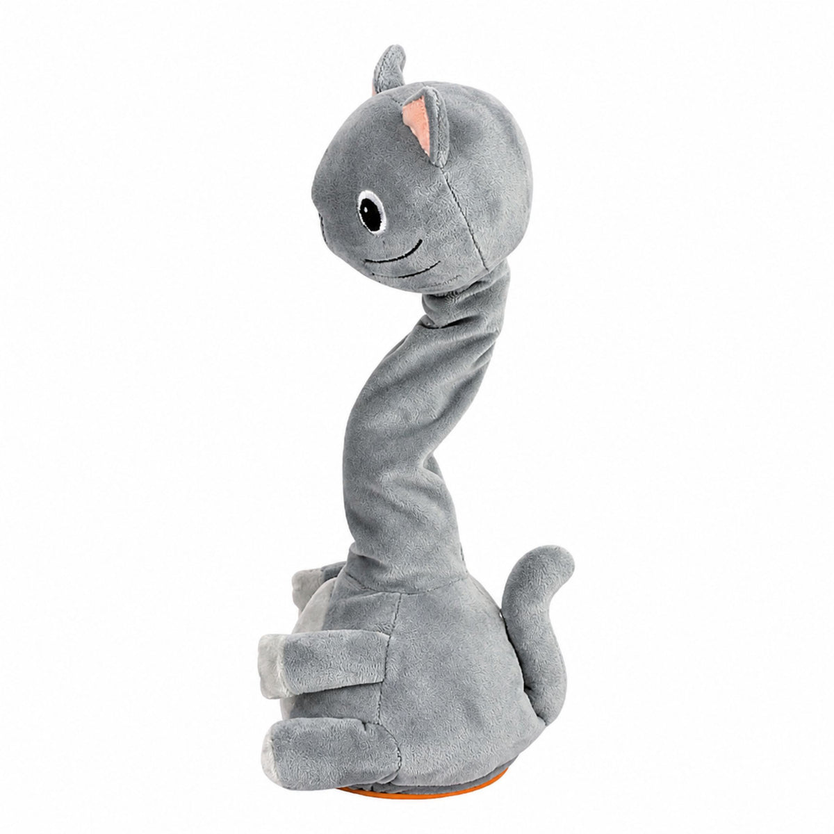 Peluche Gato Bailando Juguete Interactivo Sonidos Musicales Mascota Gris