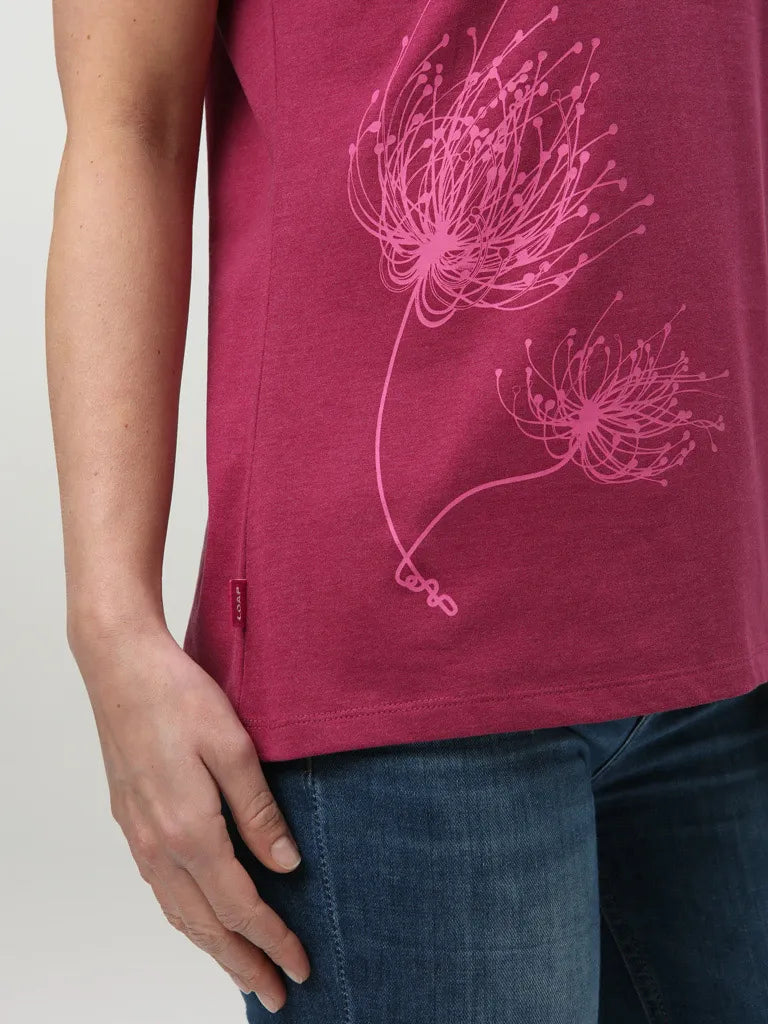 Dámské tričko loap aumara růžové růžové xl