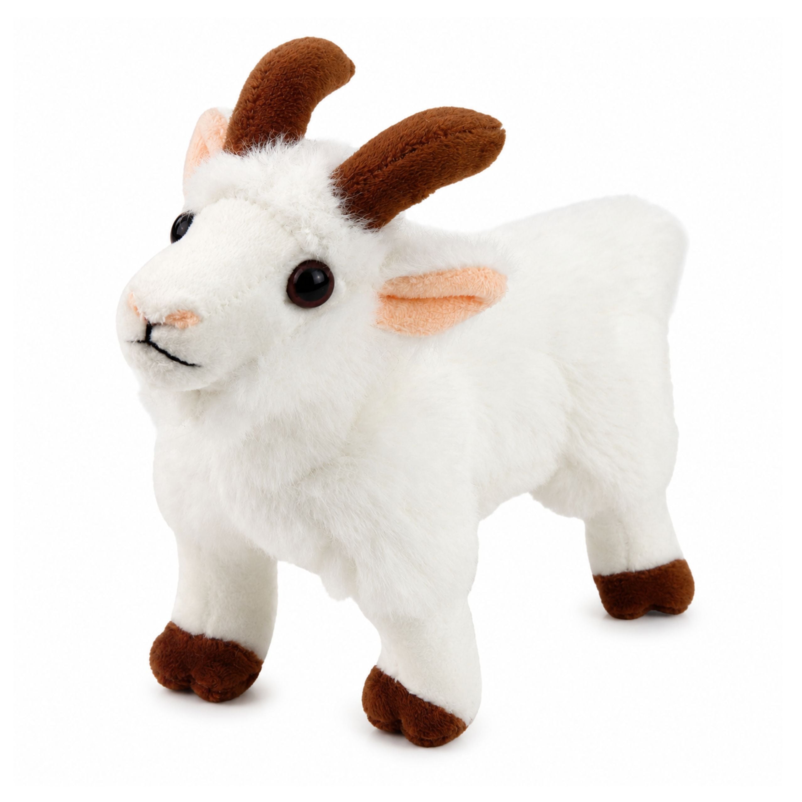 Plush Toy Little Goat For Children White 16 Cm