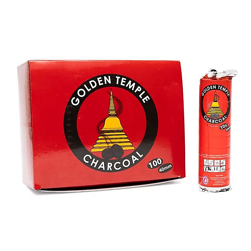 Gouden Tempel Houtskooltabletten - 4cm
