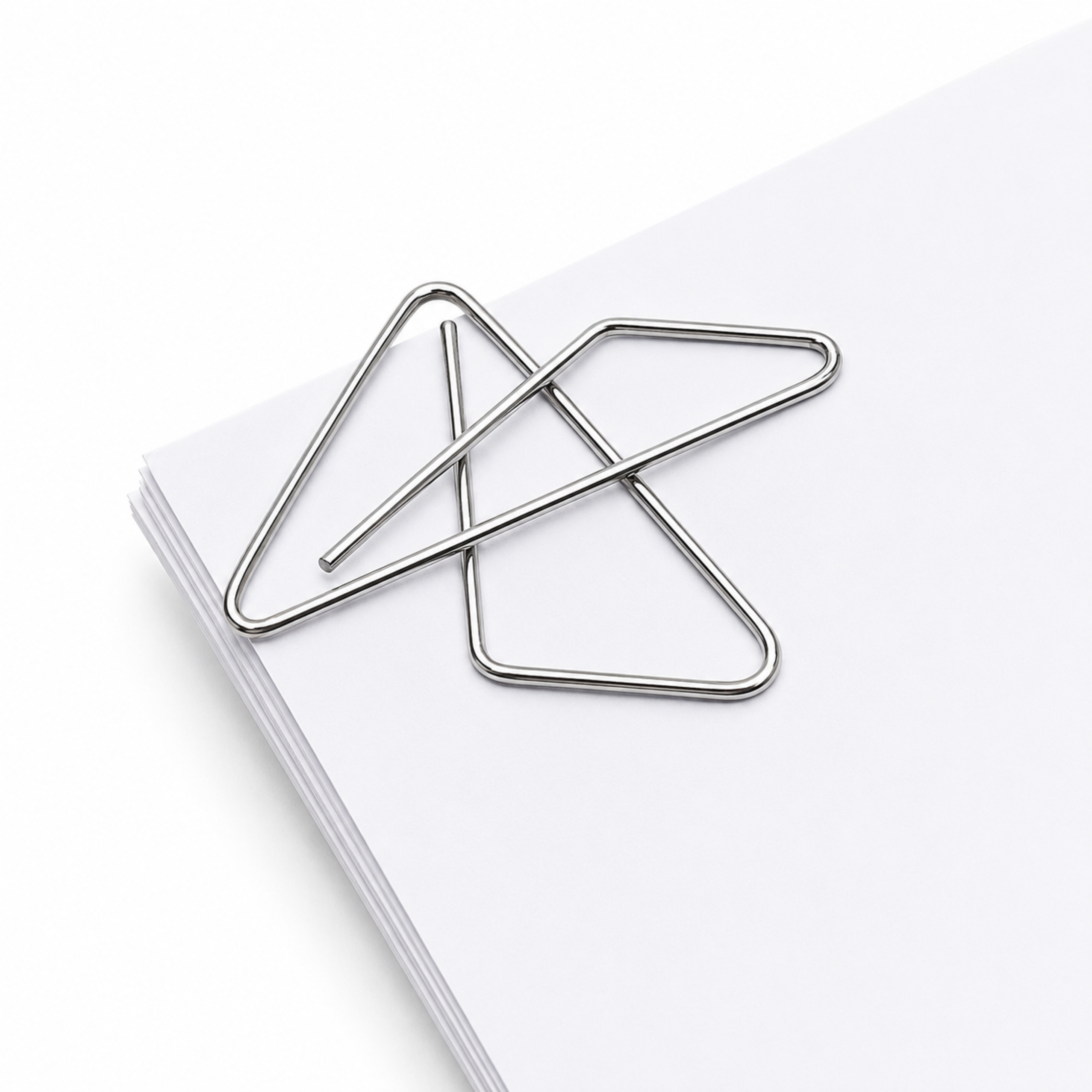 Metal Butterfly Cross Clips For Office Documents 32 Mm 50 Pcs.