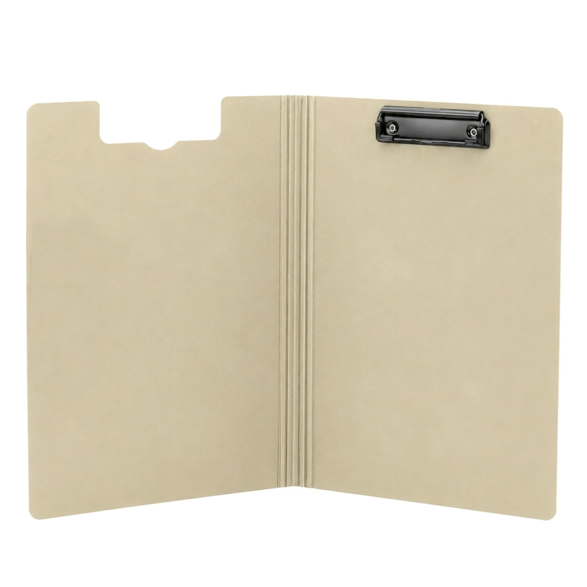 Clipboard Board With Cover Metal Clip A4 Plastic Office Beige