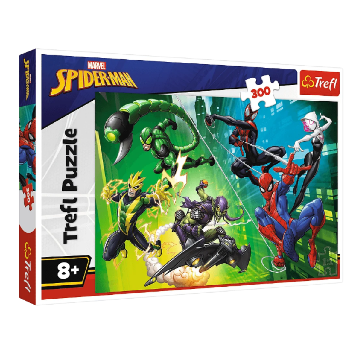 Quebra-cabeça – 300 peças – Disney Marvel Homem-Aranha – Na Teia de Aranha – Trefl 23036