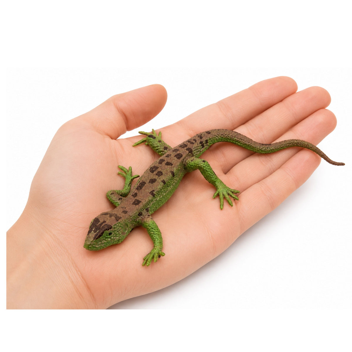 Sand Lizard Rubber Figure Stretchable Realistic 15 Cm
