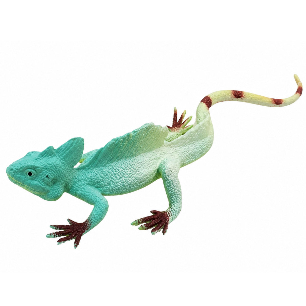 Agama Lizard Sailboat Rubber Figure Stretchable Realistic 16 Cm