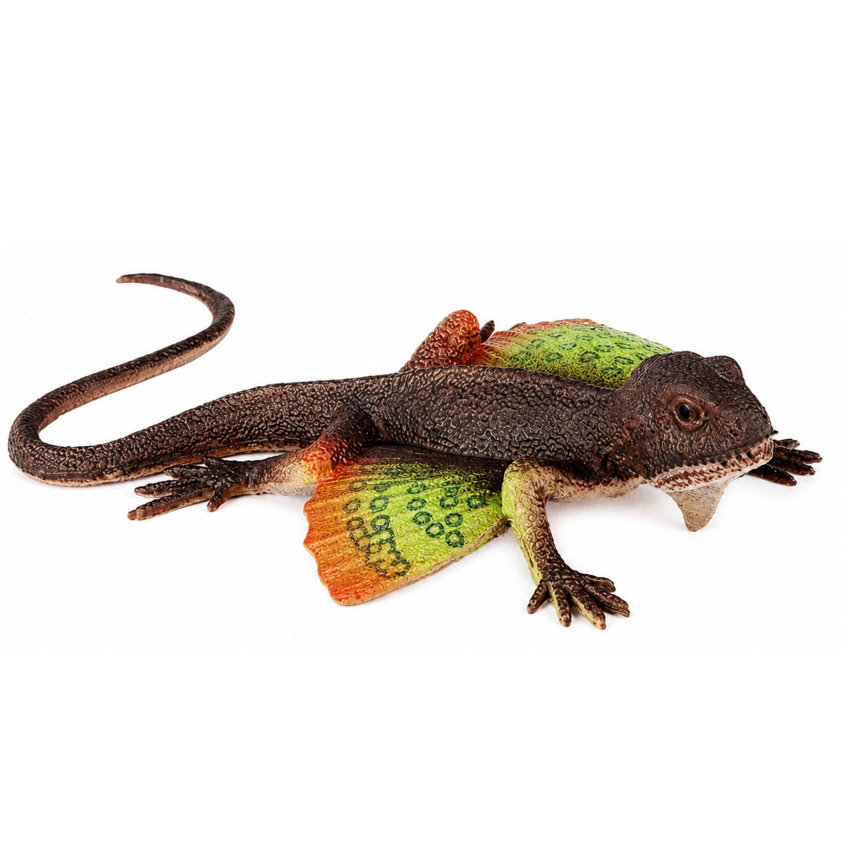 Figurină din cauciuc cu palme de șopârlă Agama, extensibilă, realistă, 13 Cm