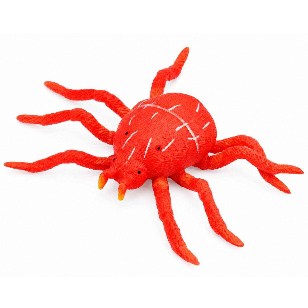 Spider Red Rubber Figure Stretchable Realistic 12 Cm