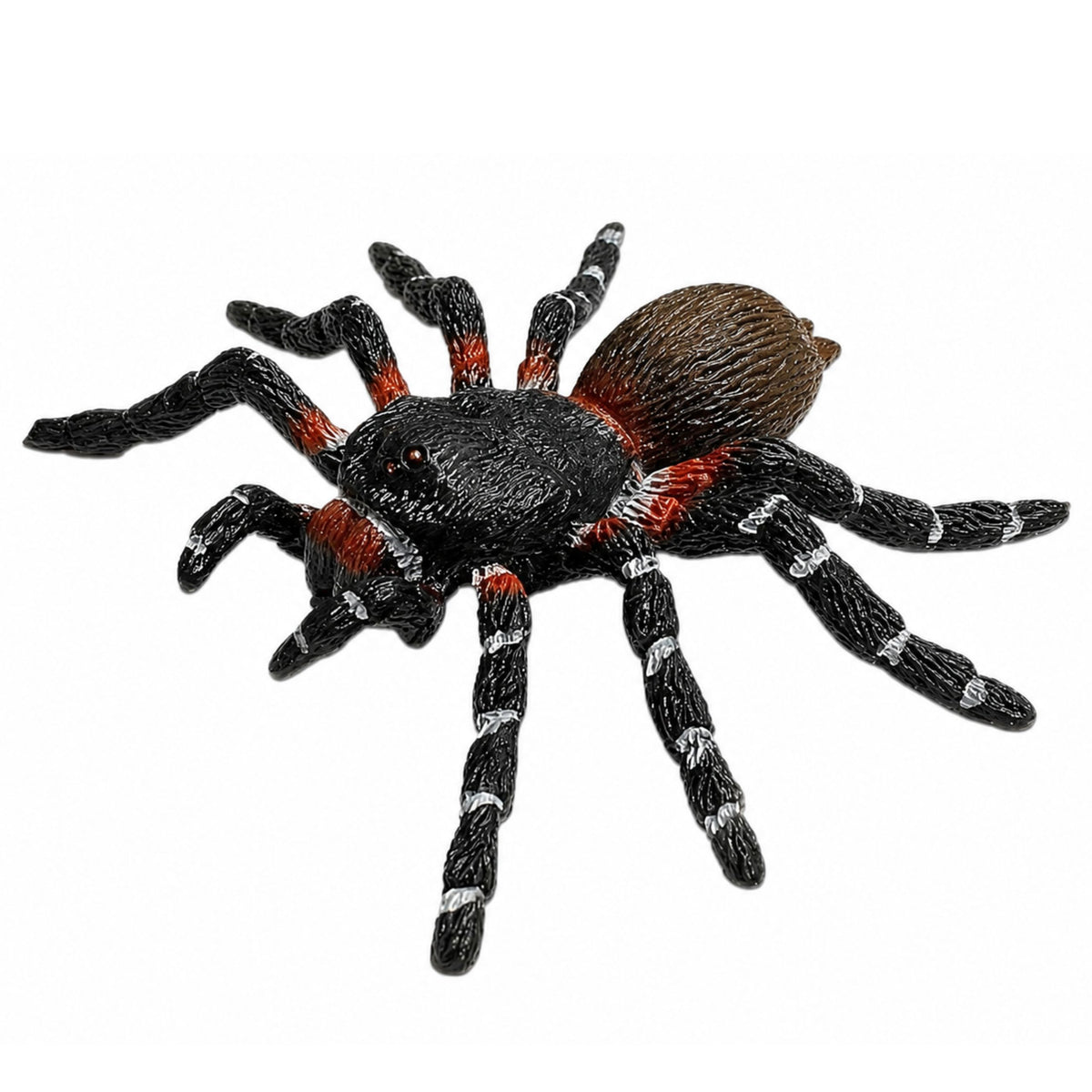 Spider Tarantula Rubber Figure Stretchable Realistic Black 10 Cm