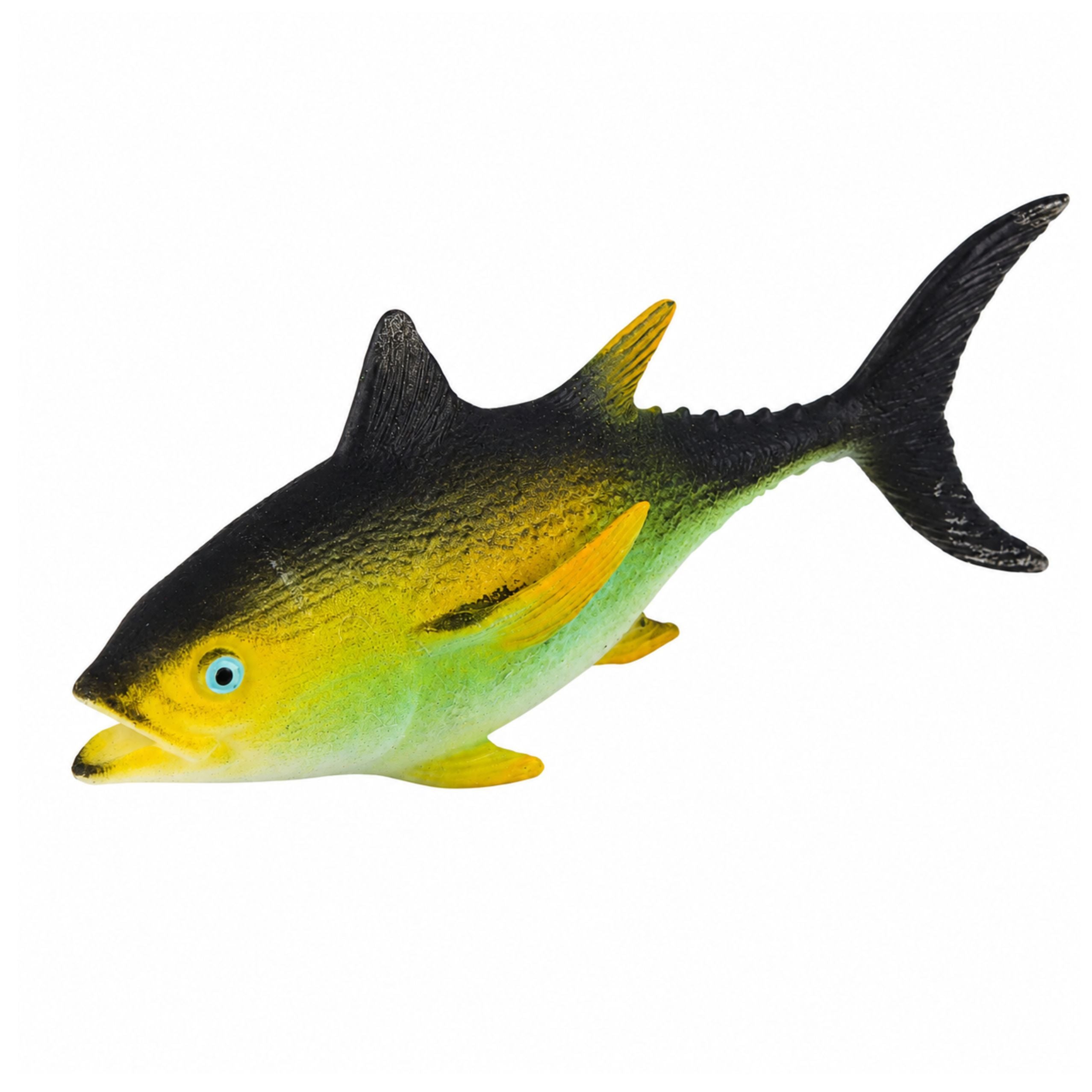 Fish Rubber Tuna Figure Stretchable Realistic Ocean Fish 14 Cm