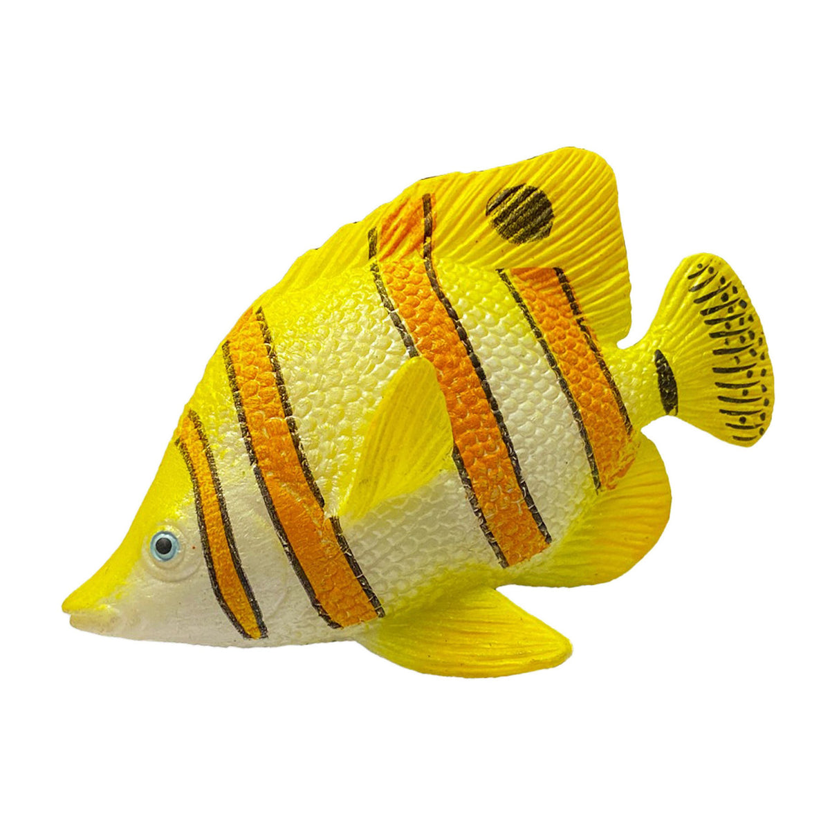 Fish Copper Rubber Butterfly Figurine Stretchable Realistic 10cm