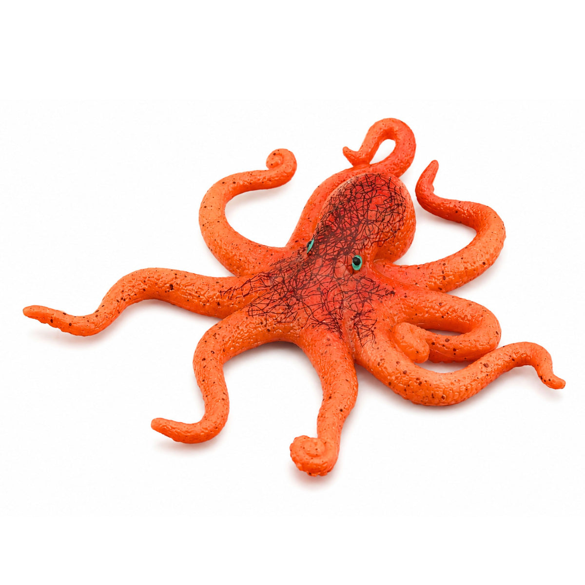 Oktopus-Figur aus Gummi, dehnbar, realistisches Meerestier, 12 cm