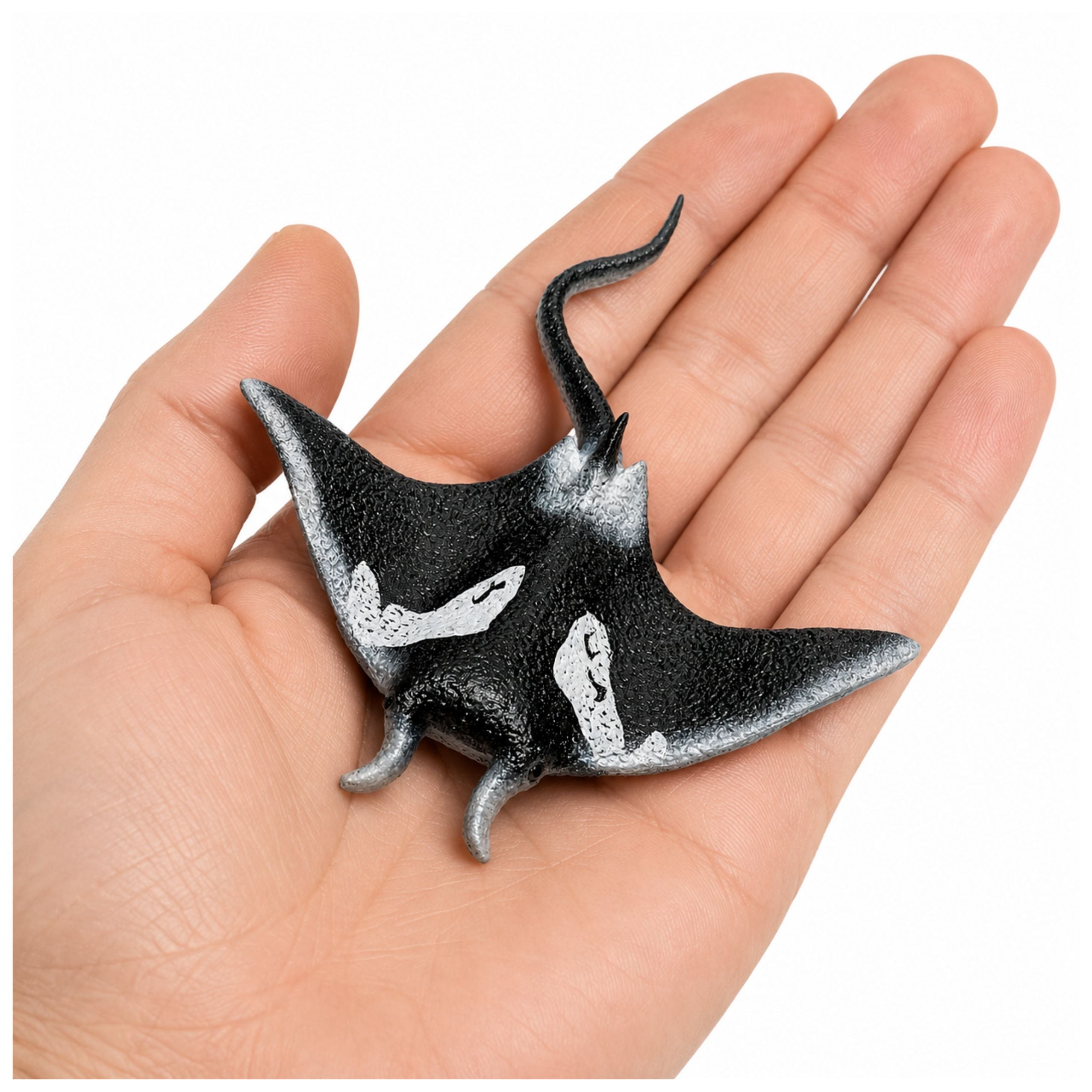 Fish Rubber Stingray Figurine Stretchable Realistic Ocean Fish 13cm