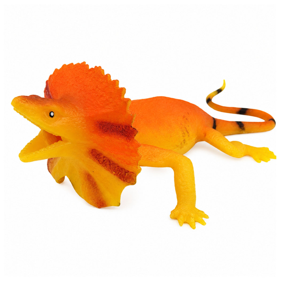 Collared Lizard Rubber Figure Stretchable Realistic 19cm