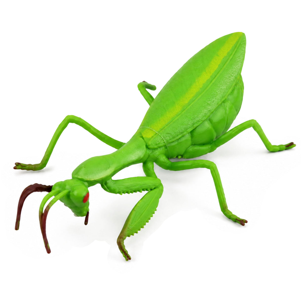 Praying Mantis Rubber Figure Stretchable Realistic Green 18 Cm