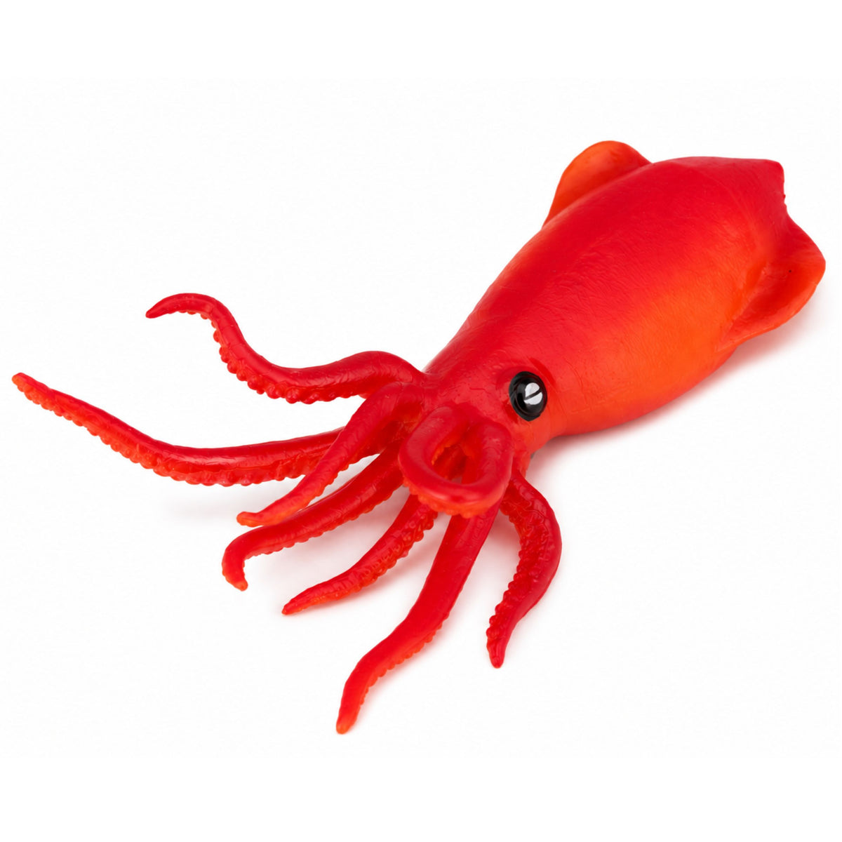 Squid Rubber Figurine Stretchable Realistic Sea Animal 18 Cm