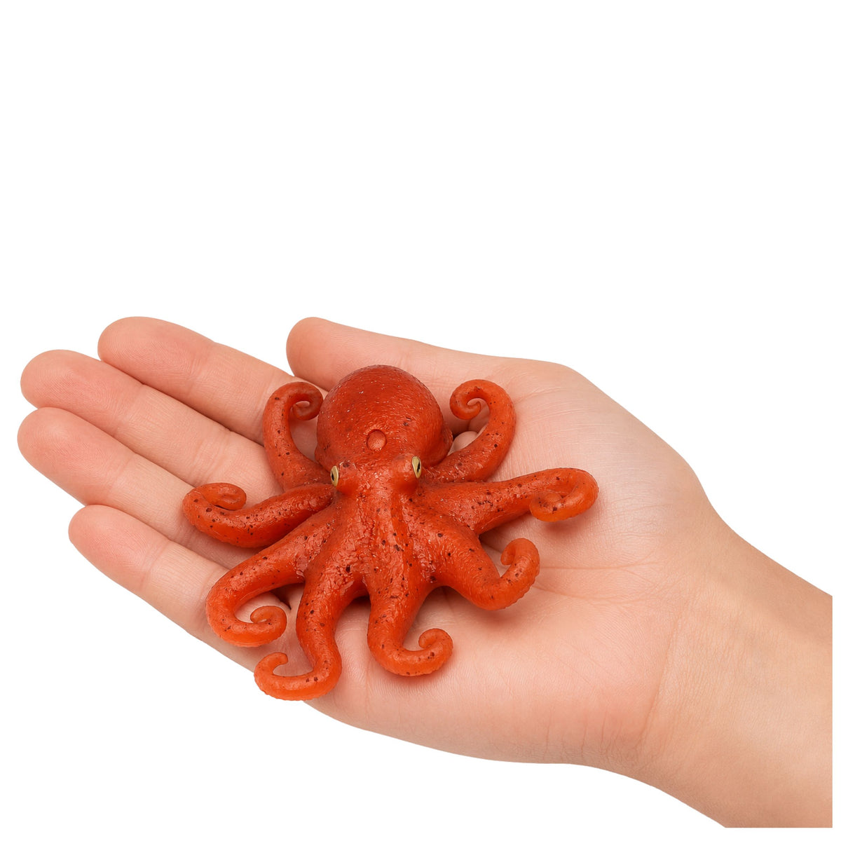 Figurine de poulpe en caoutchouc extensible et réaliste, animal marin, 14 cm