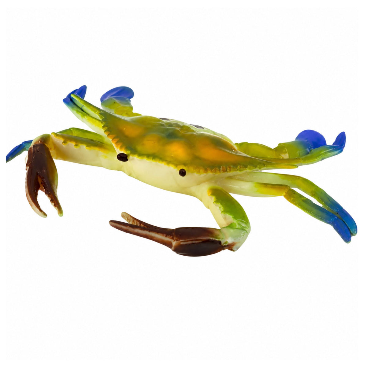 Rubber Crab Figurine Stretchable Realistic Sea Animal 19cm