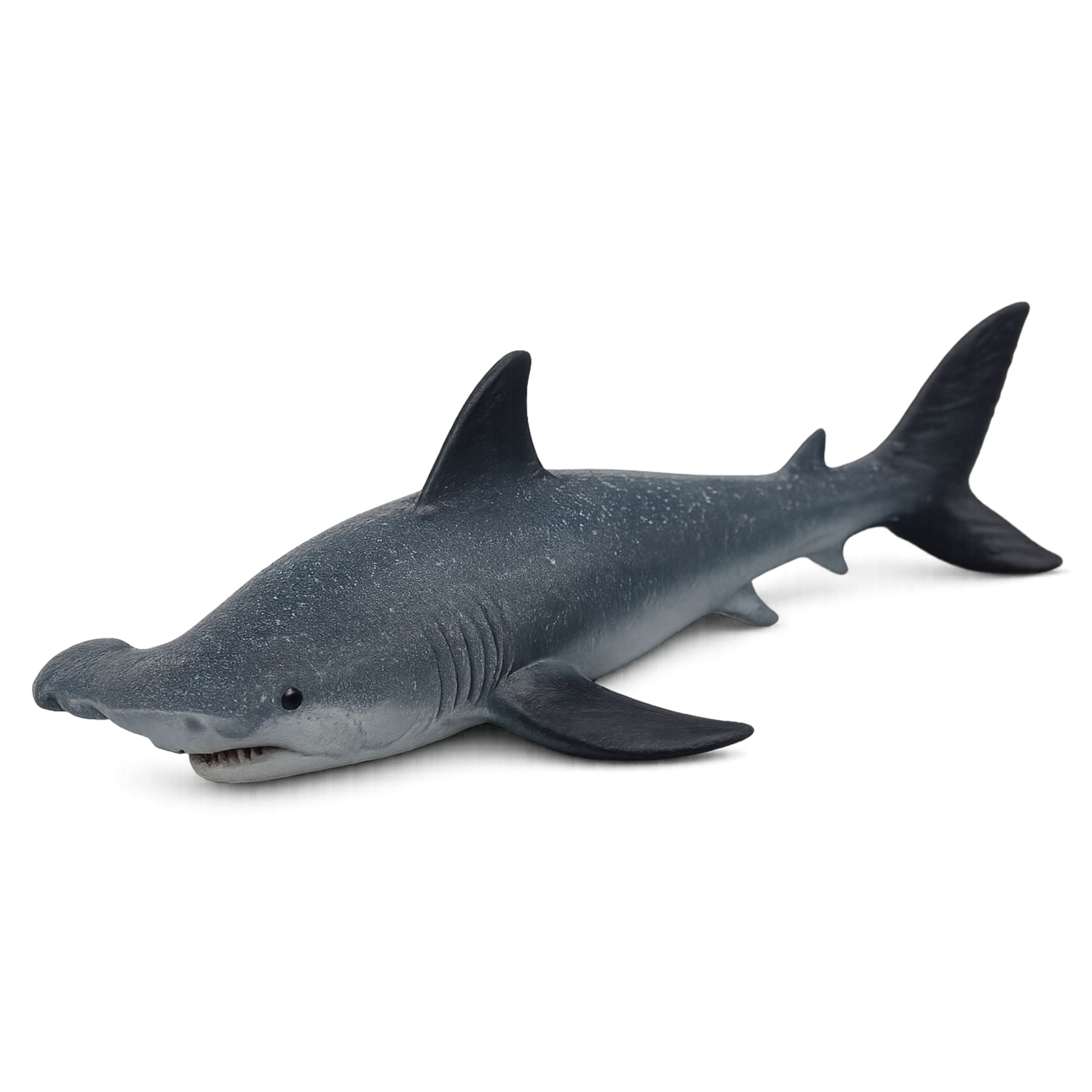 Hammerhead Shark Rubber Fish Figurine Stretchable Realistic 17cm