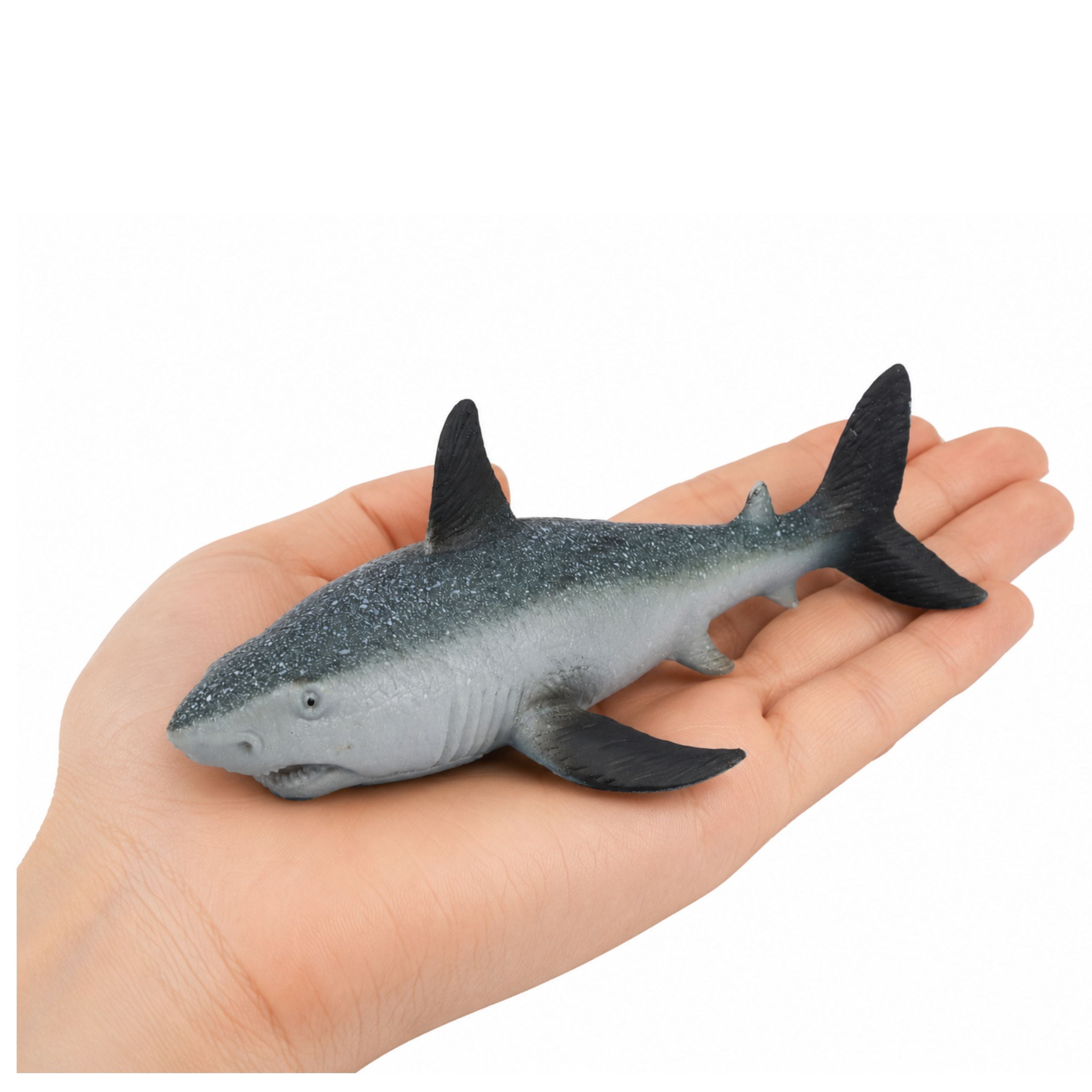Fish Rubber Shark Figure Stretchable Realistic Ocean Shark 18 Cm